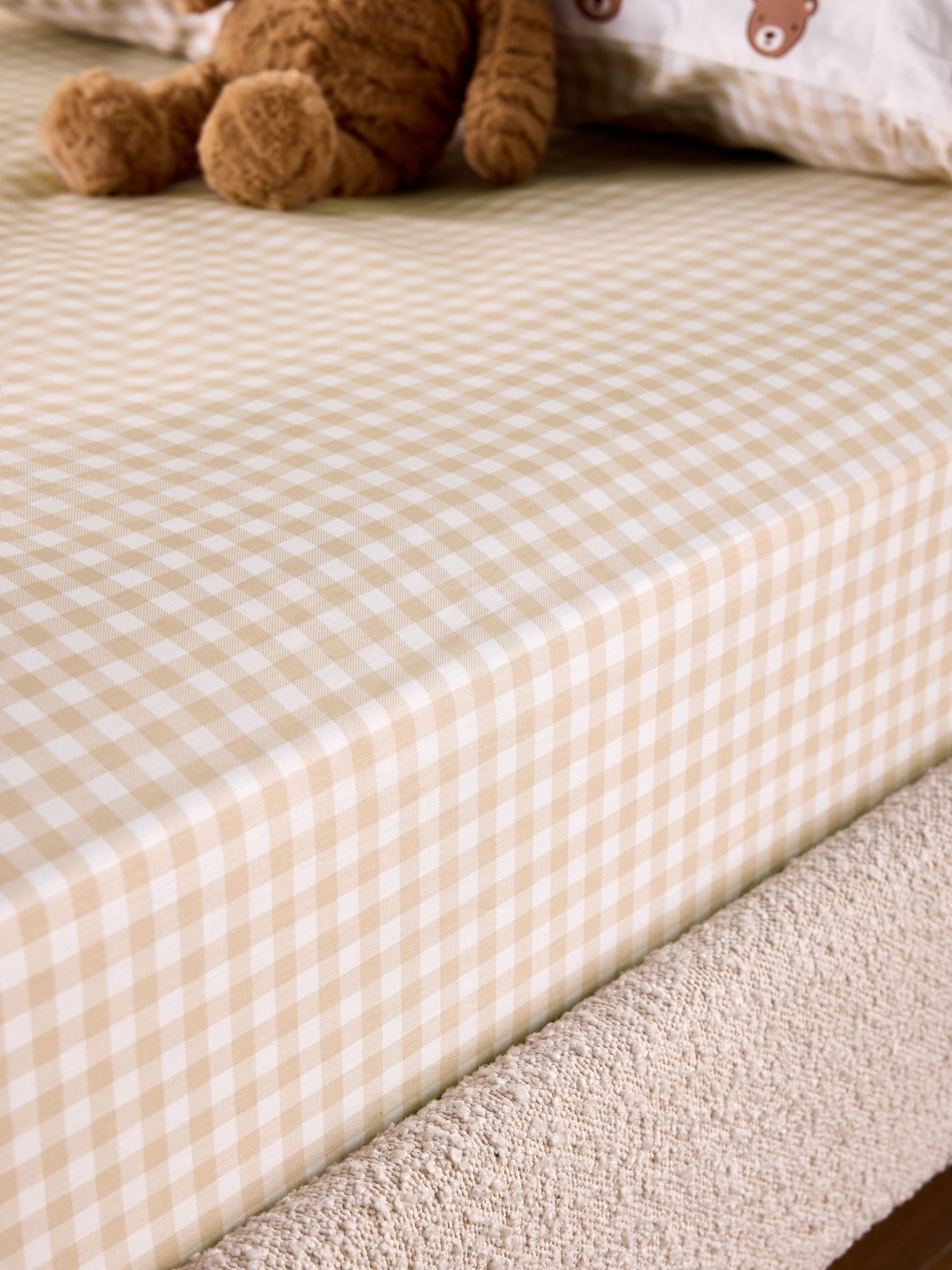 Natural Fitted 180 Thread Count Fitted Sheet - Image 2 of 2
