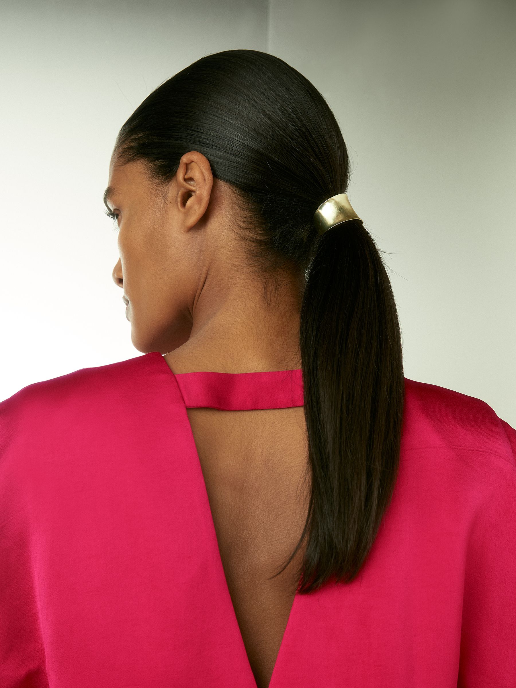 Satin Sleeveless Tunic Dress in Pink - Image 4 of 6