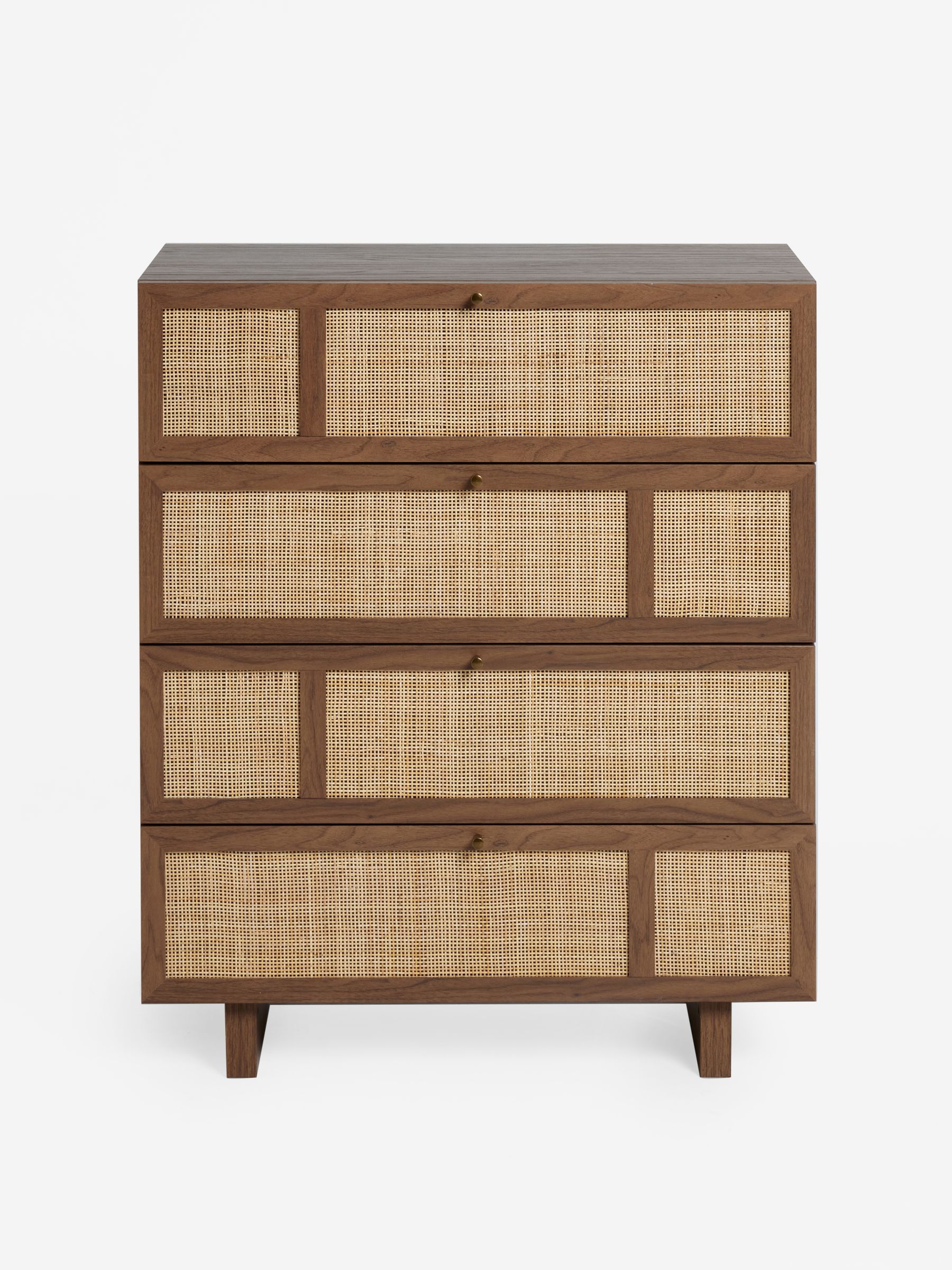 Pavia Accent Rattan Chest of Drawers in Dark Oak Effect - Image 4 of 5