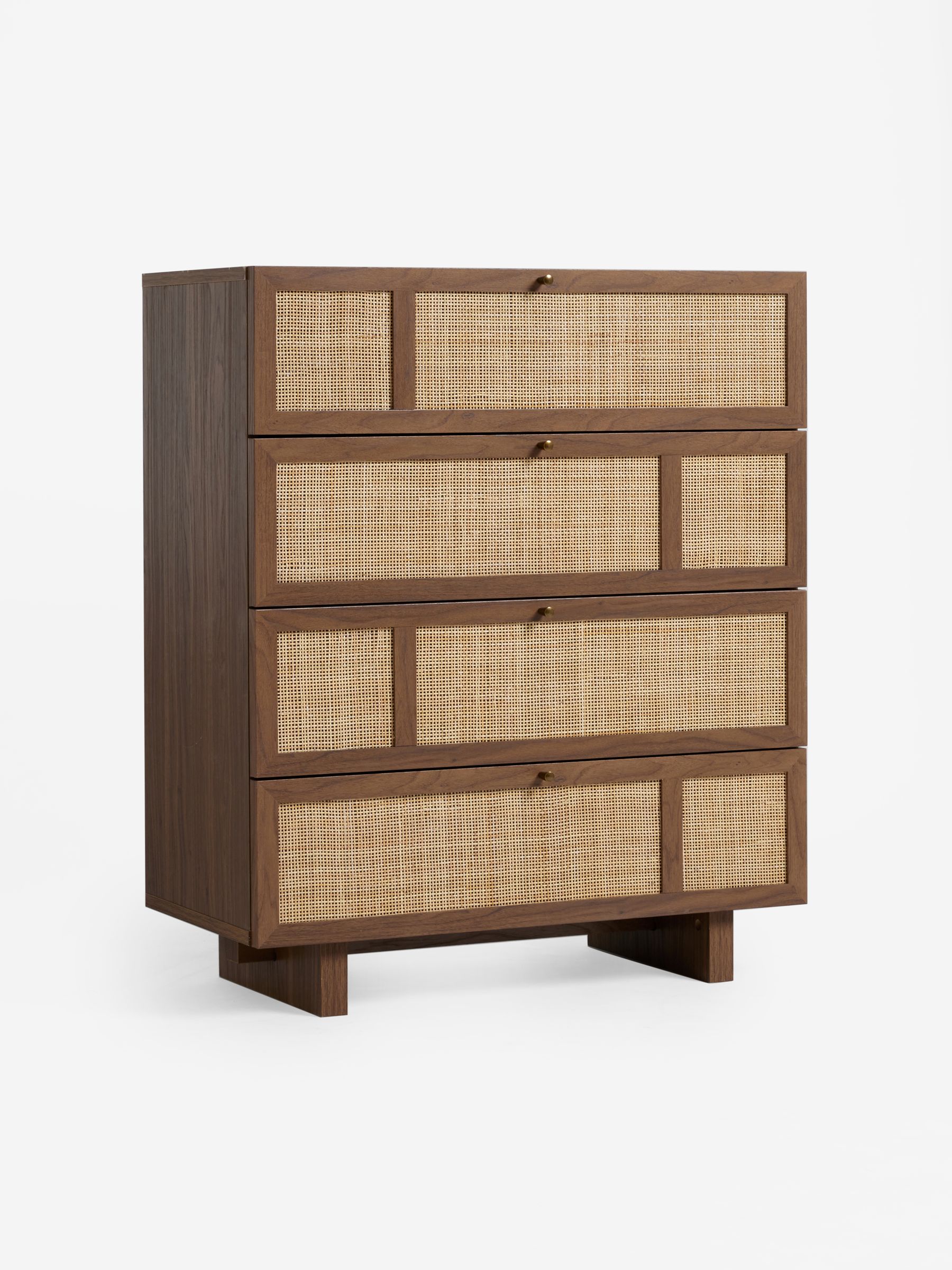 Pavia Accent Rattan Chest of Drawers in Dark Oak Effect - Image 6 of 6