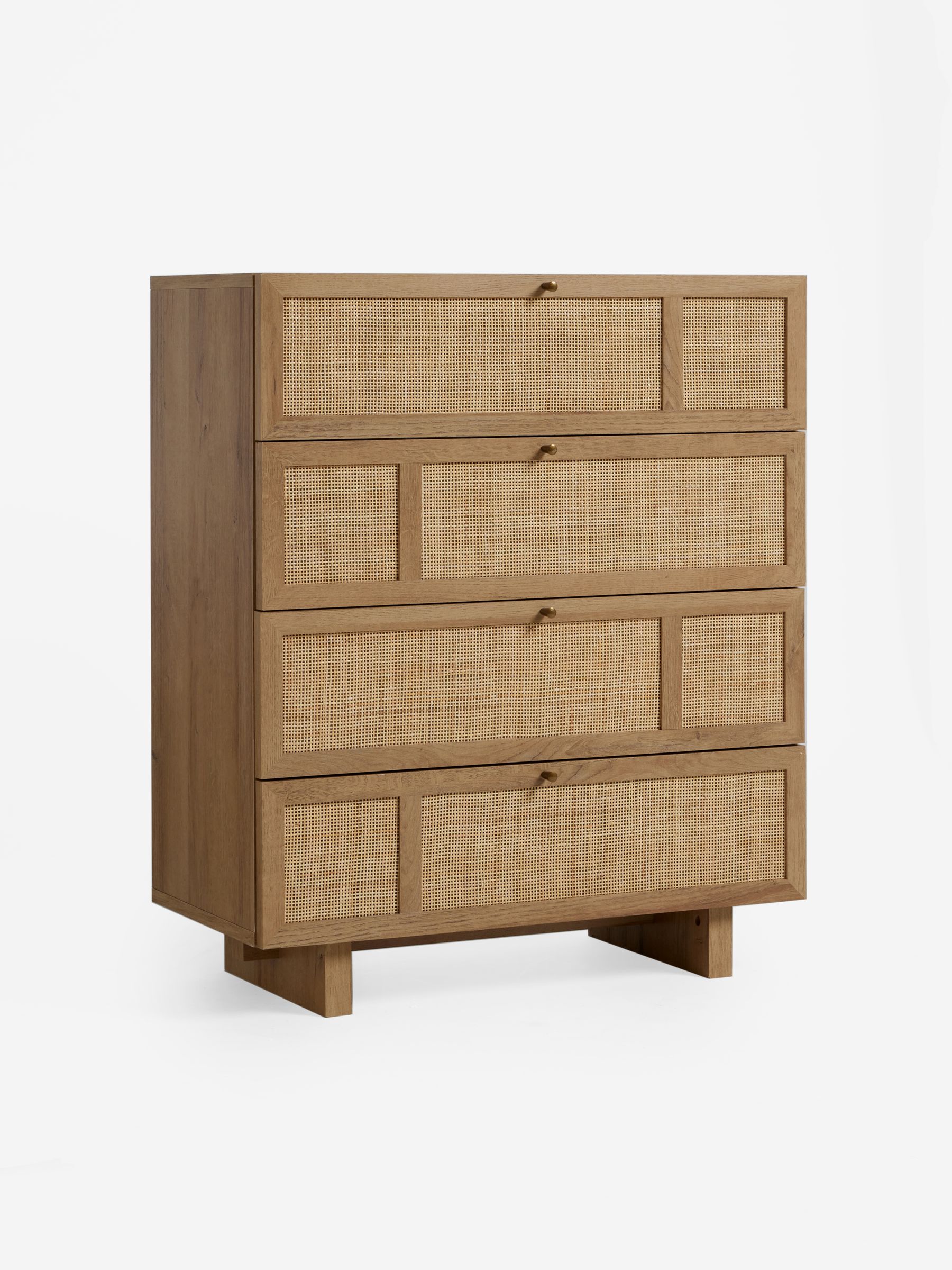 Pavia Accent Rattan Chest of Drawers in Oak Effect - Image 5 of 6