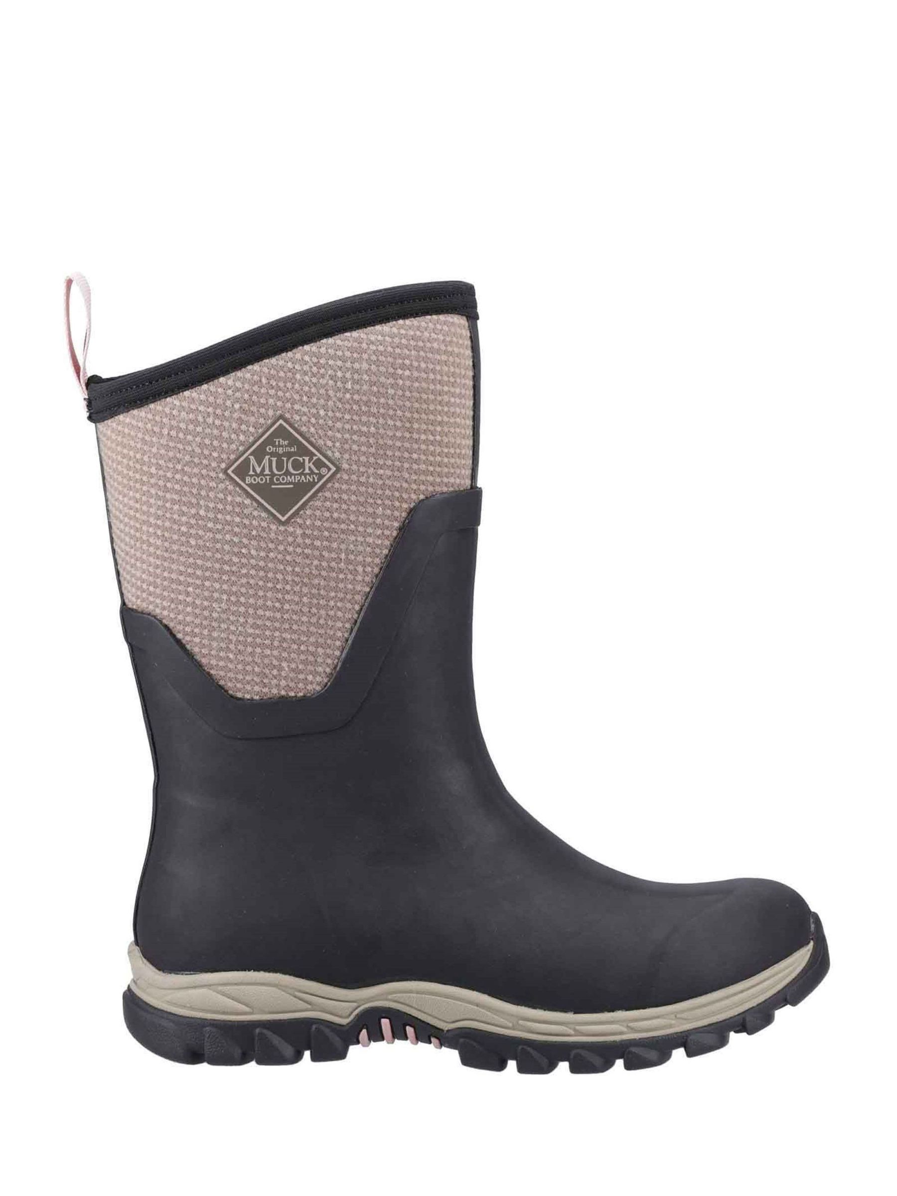 Muck Boots Black Muck Boots Arctic Sport II Mid Black Wellingtons - Image 1 of 4