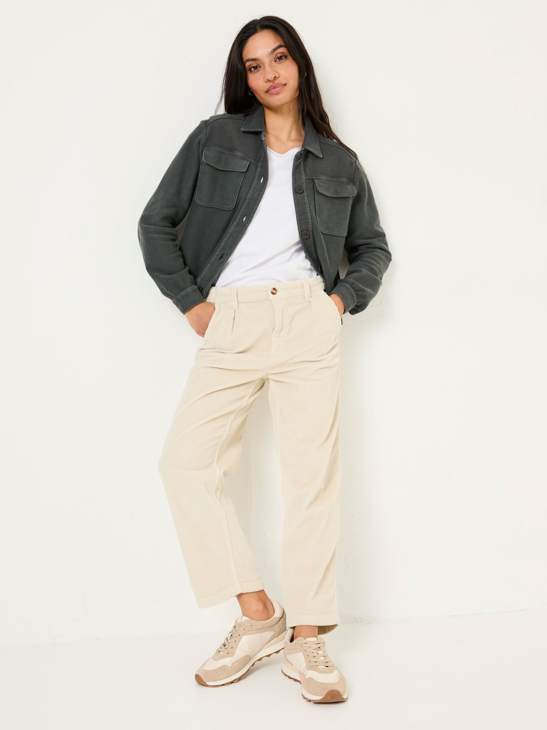 Jenny Charcoal Grey 100% Cotton Jersey Shirt Jacket - Image 2 of 9