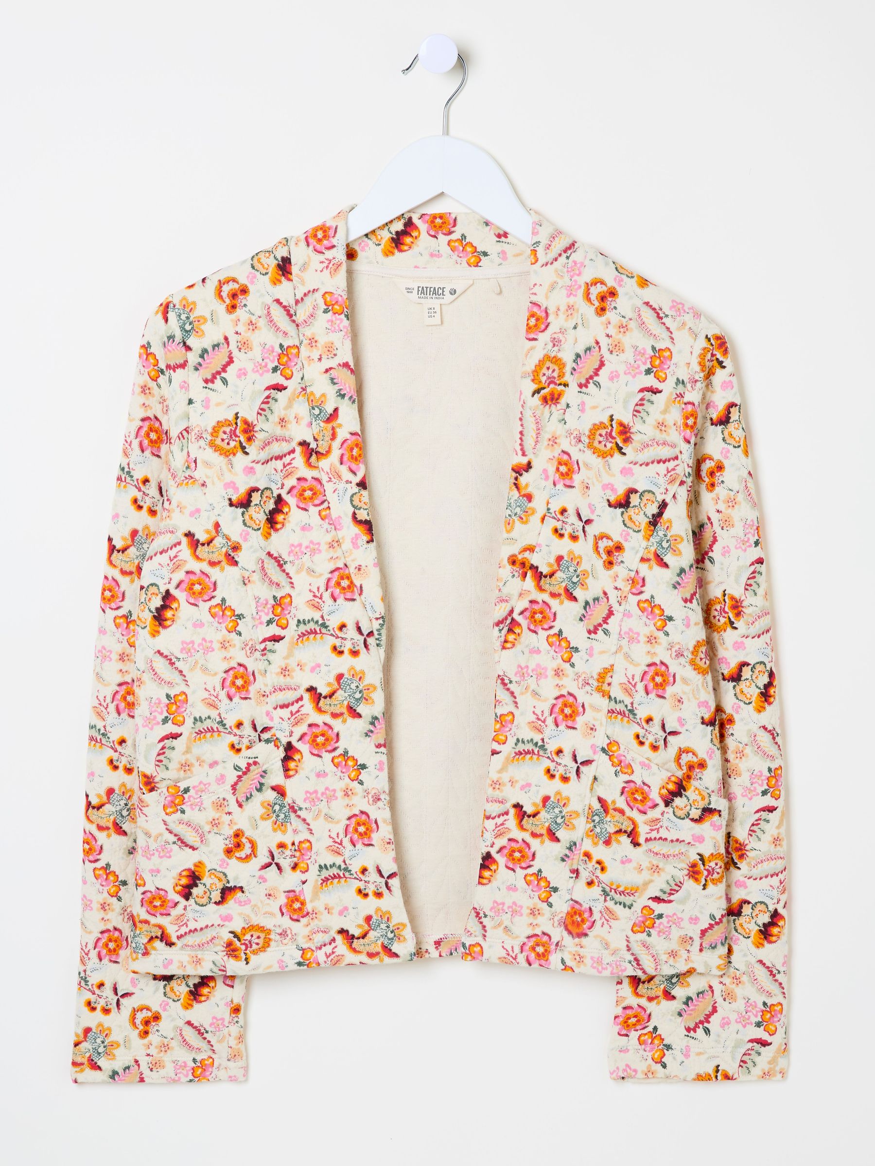 Ivory Historical Floral Quilted Jersey Jacket - Image 5 of 5