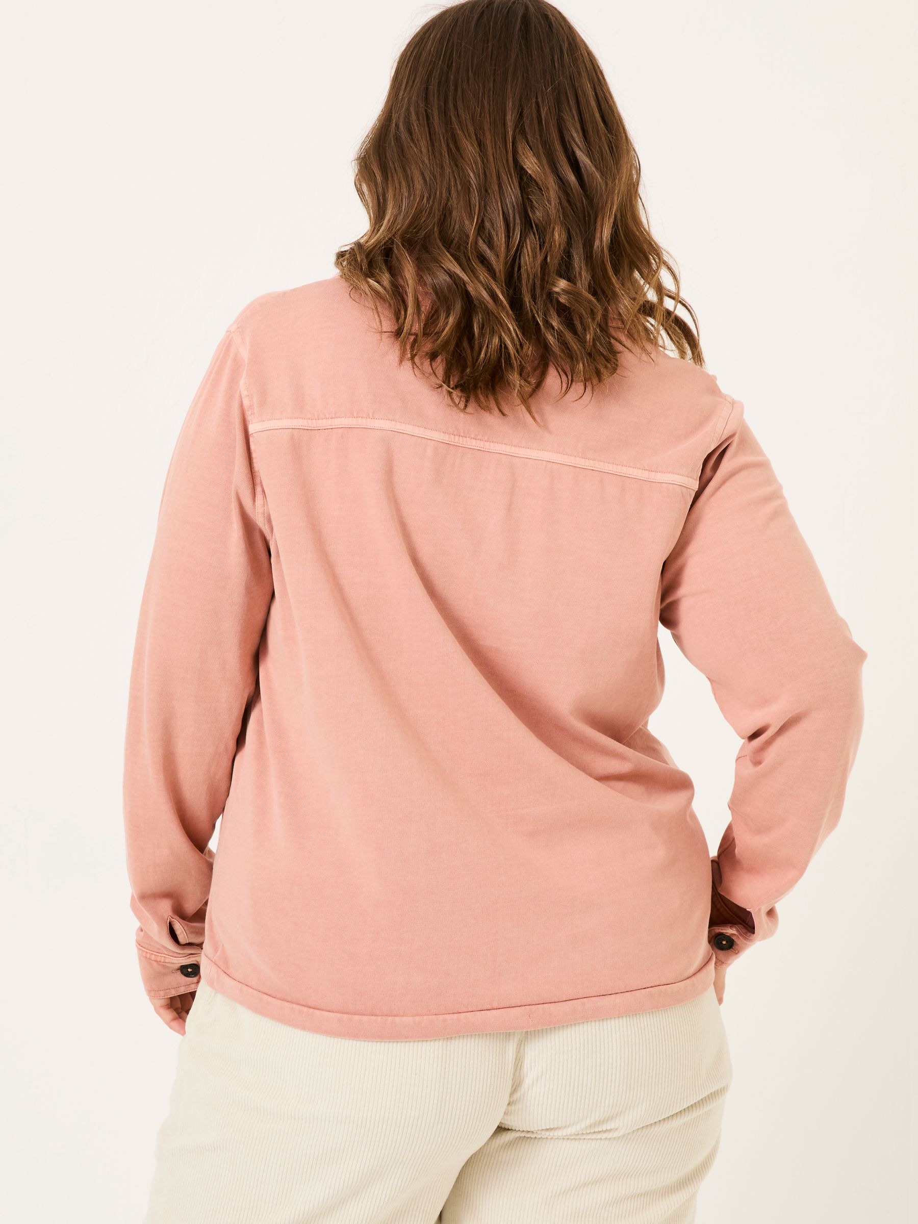 Jess Nude Pink Popover Jersey Shirt - Image 5 of 8