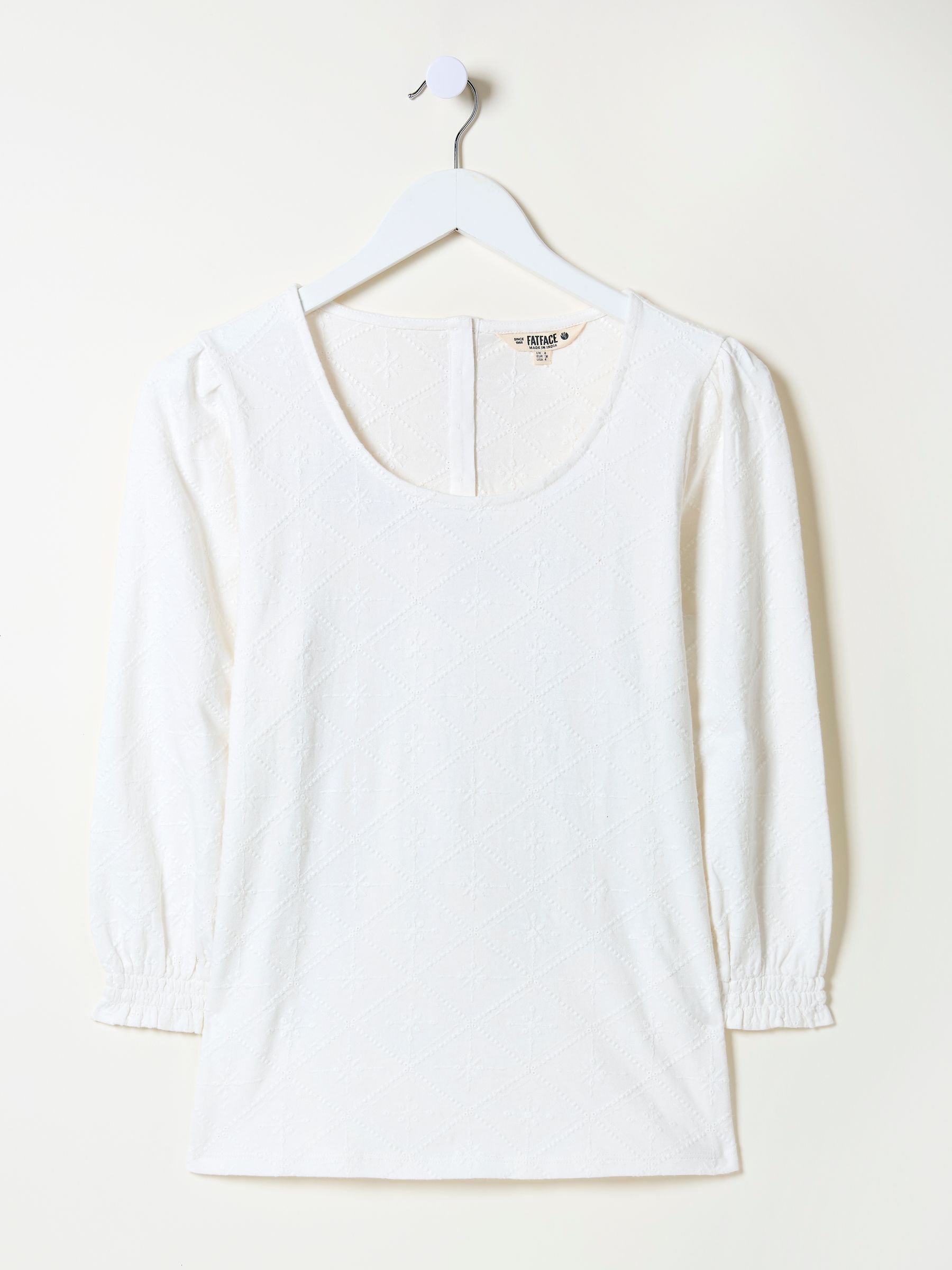 Polly White Broderie Top - Image 10 of 11