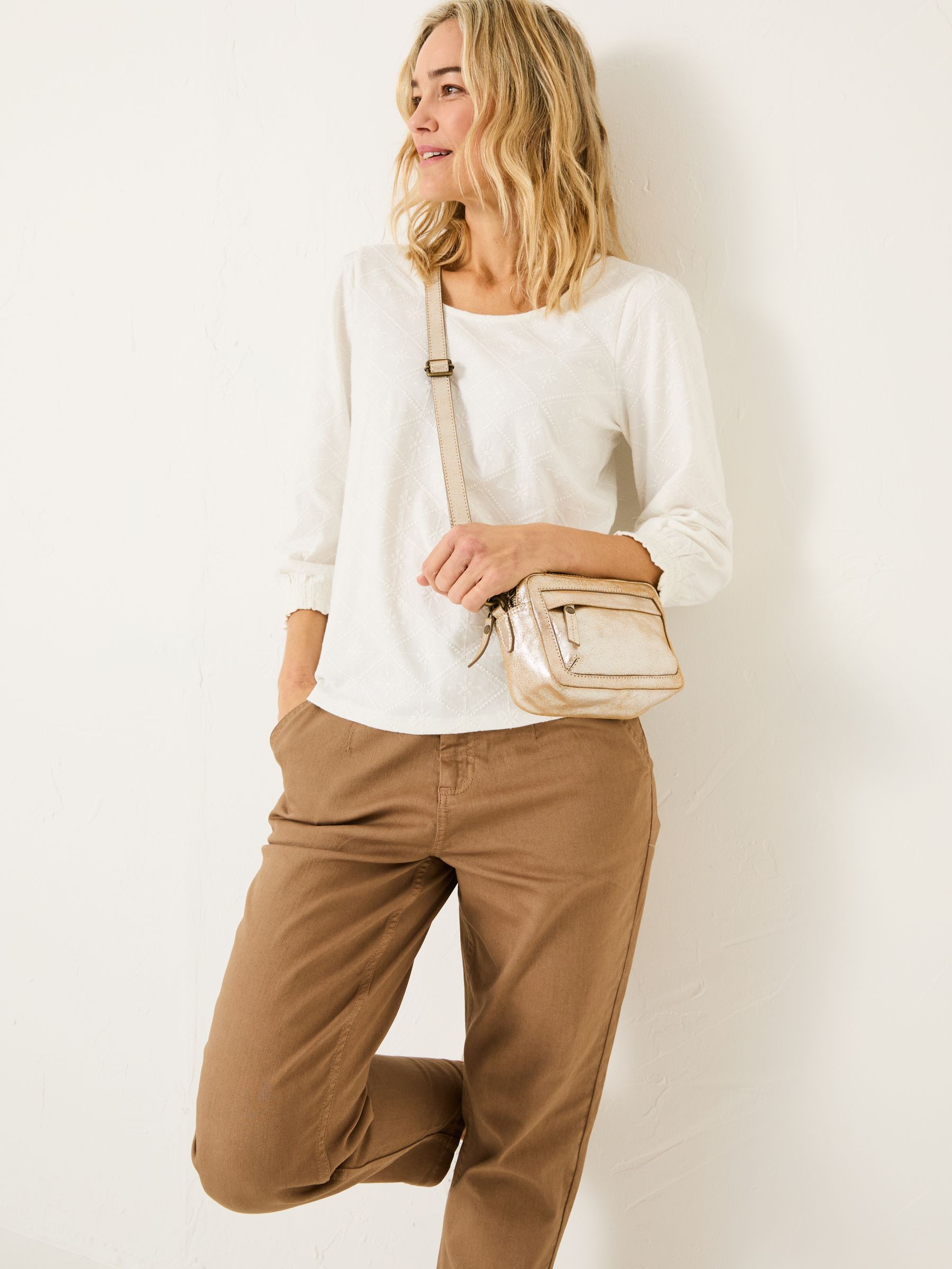 Polly White Broderie Top - Image 4 of 11