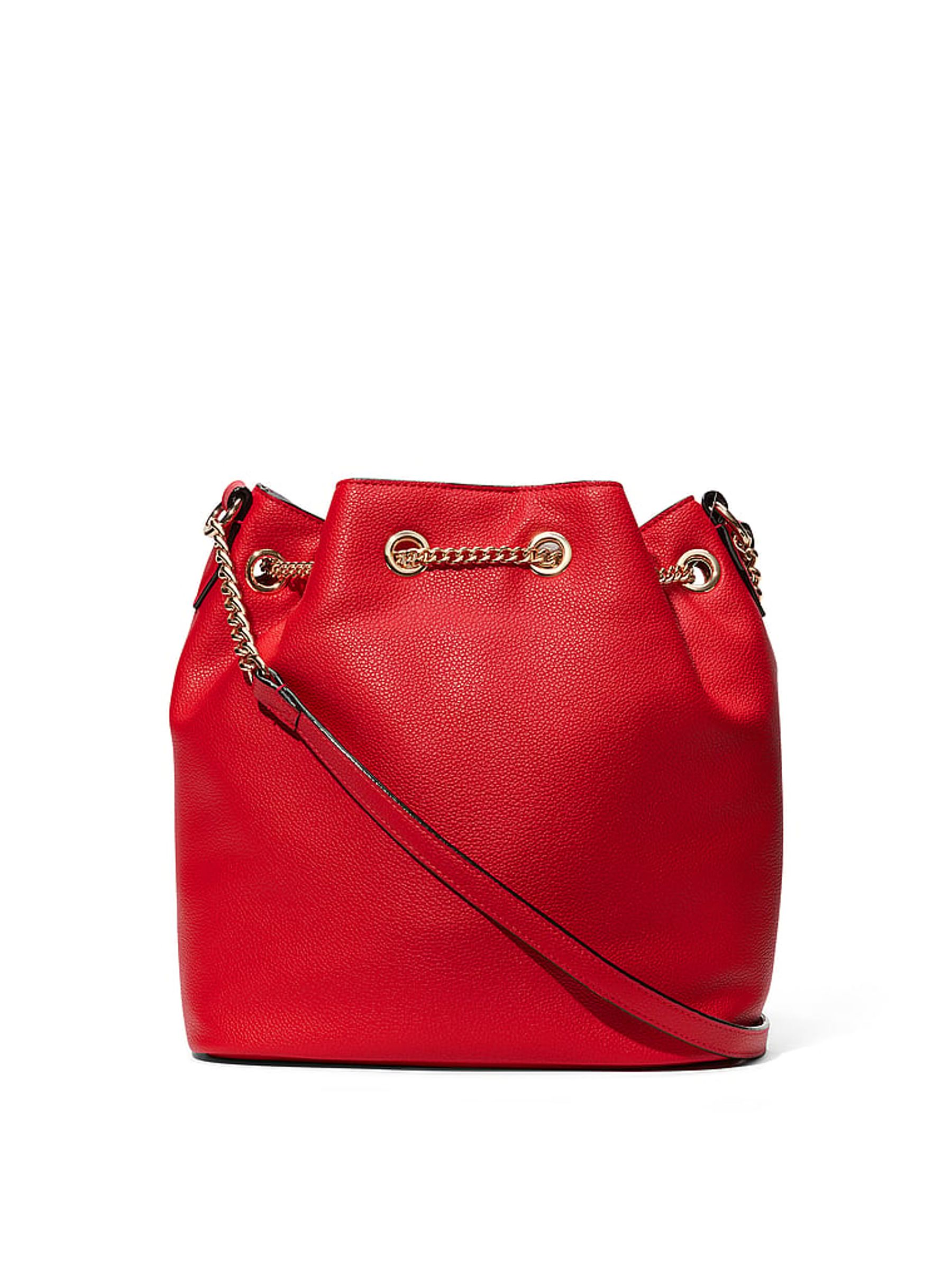 Red Bucket Crossbody Bag - Image 2 of 4