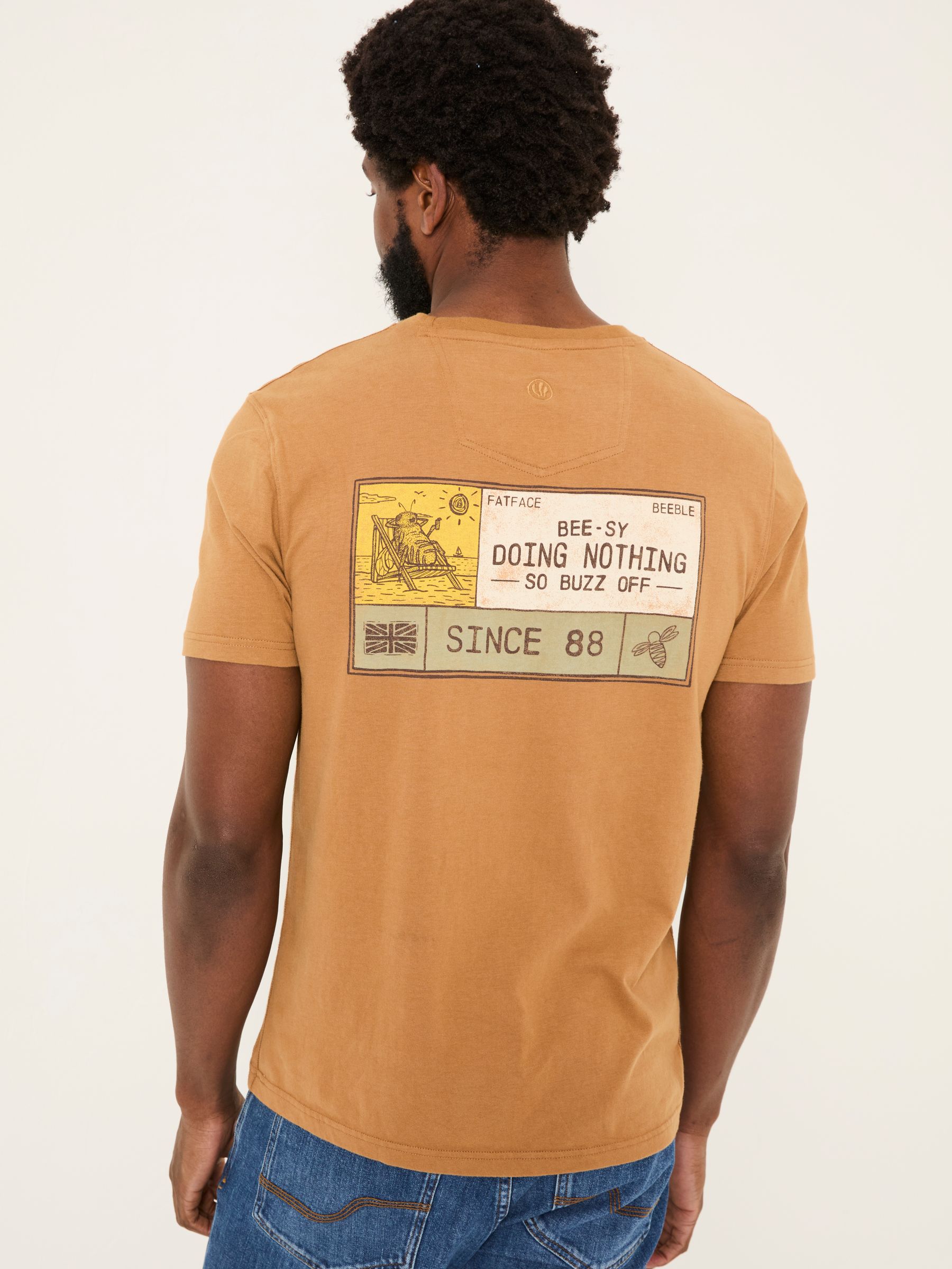 Tan Brown Beeble Doing Nothing Graphic T-Shirt - Image 3 of 10