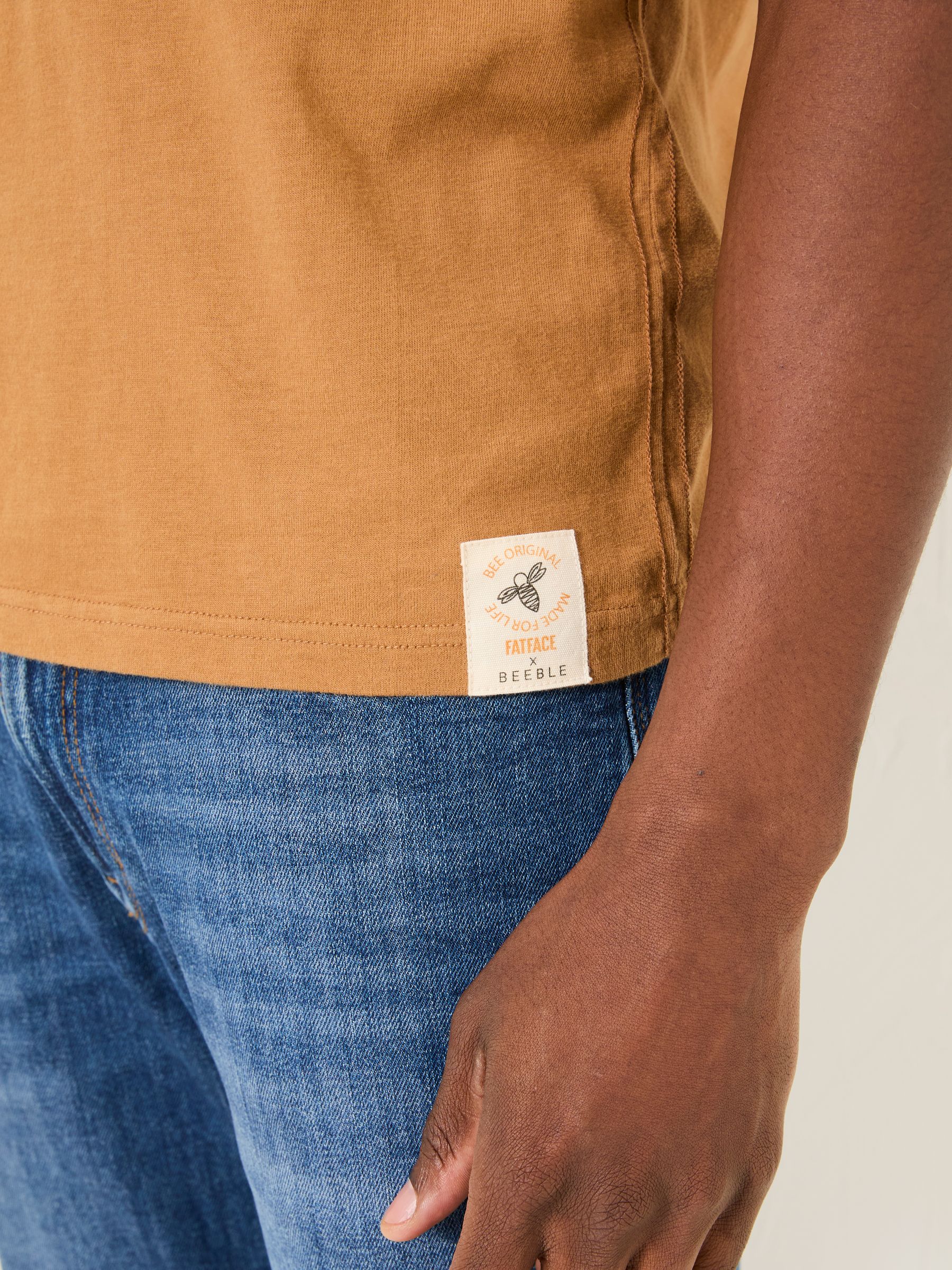 Tan Brown Beeble Doing Nothing Graphic T-Shirt - Image 6 of 10