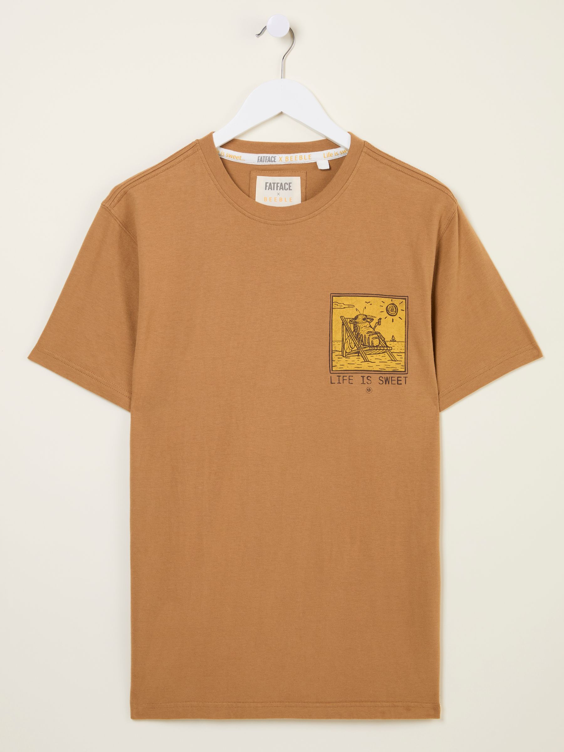 Tan Brown Beeble Doing Nothing Graphic T-Shirt - Image 7 of 10