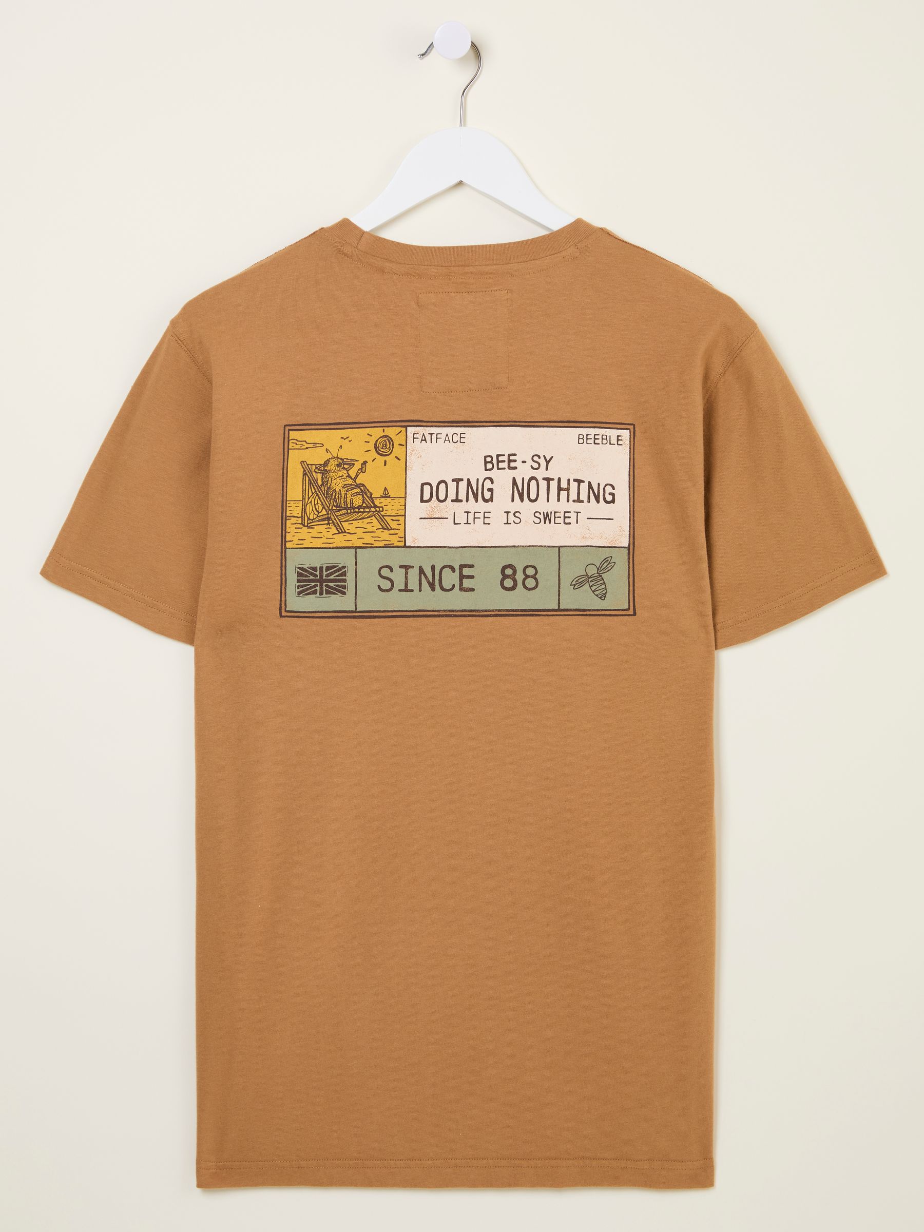 Tan Brown Beeble Doing Nothing Graphic T-Shirt - Image 8 of 10