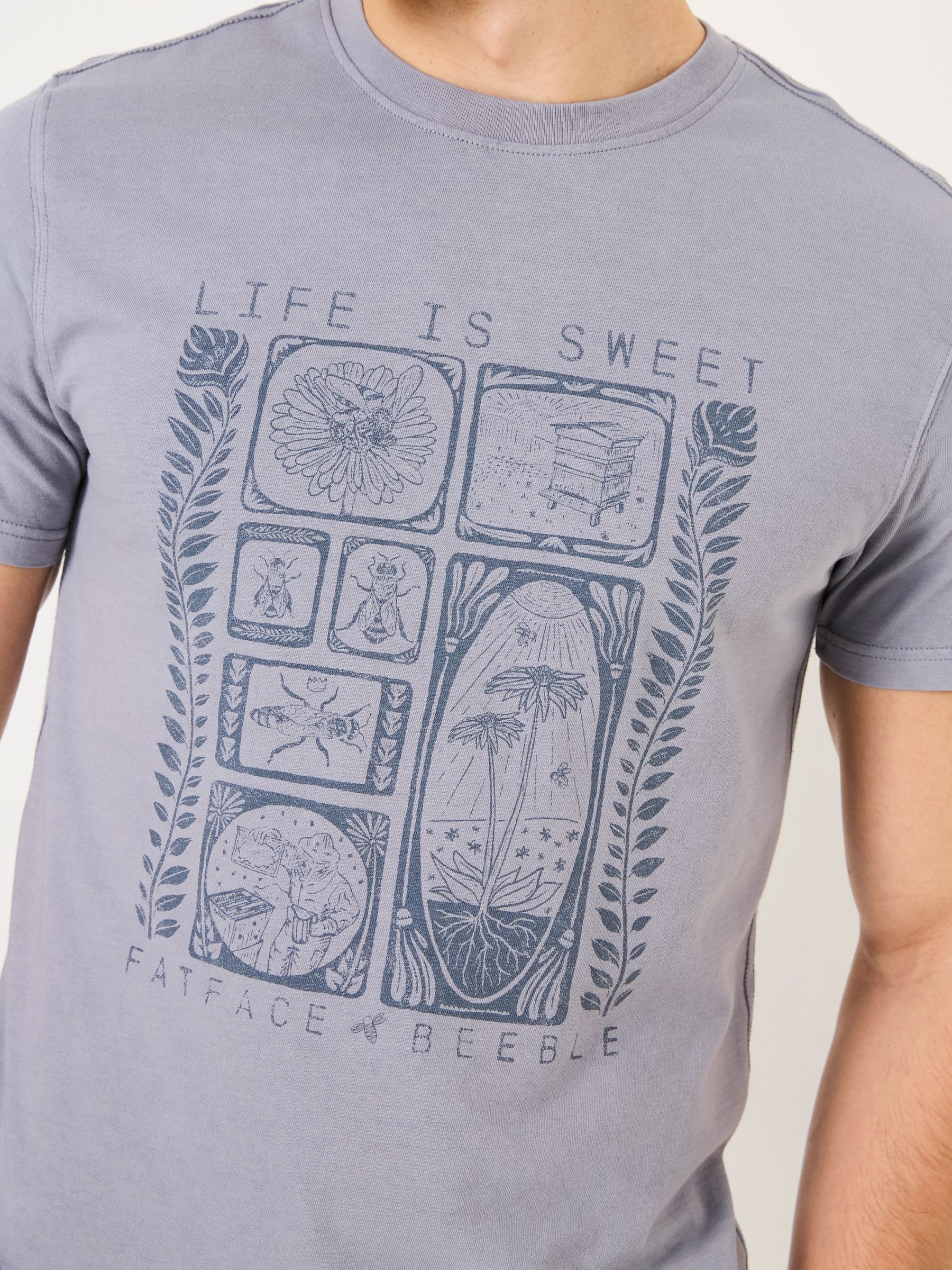 Grey Beeble Tile Graphic T-Shirt - Image 3 of 5