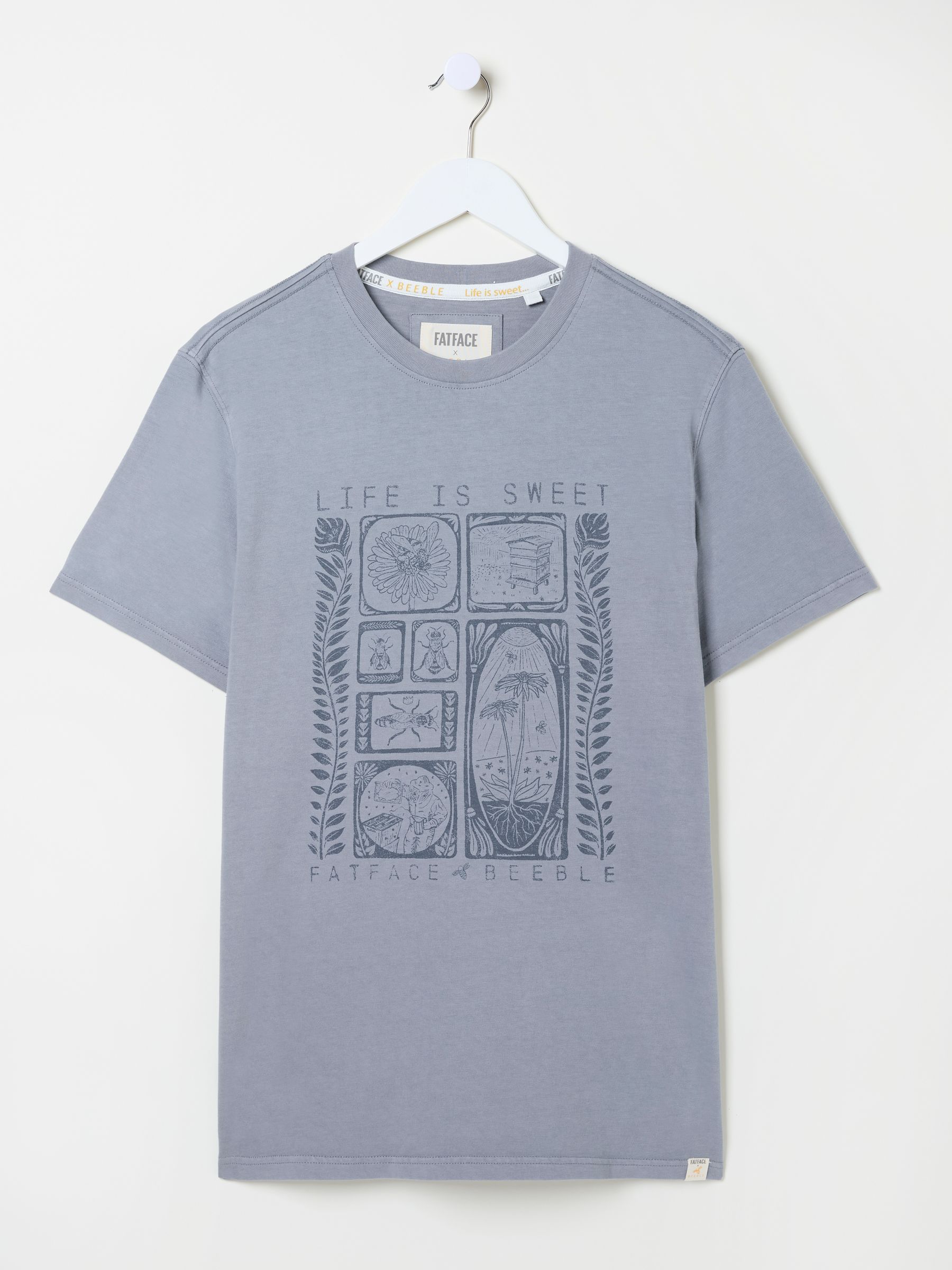 Grey Beeble Tile Graphic T-Shirt - Image 4 of 5
