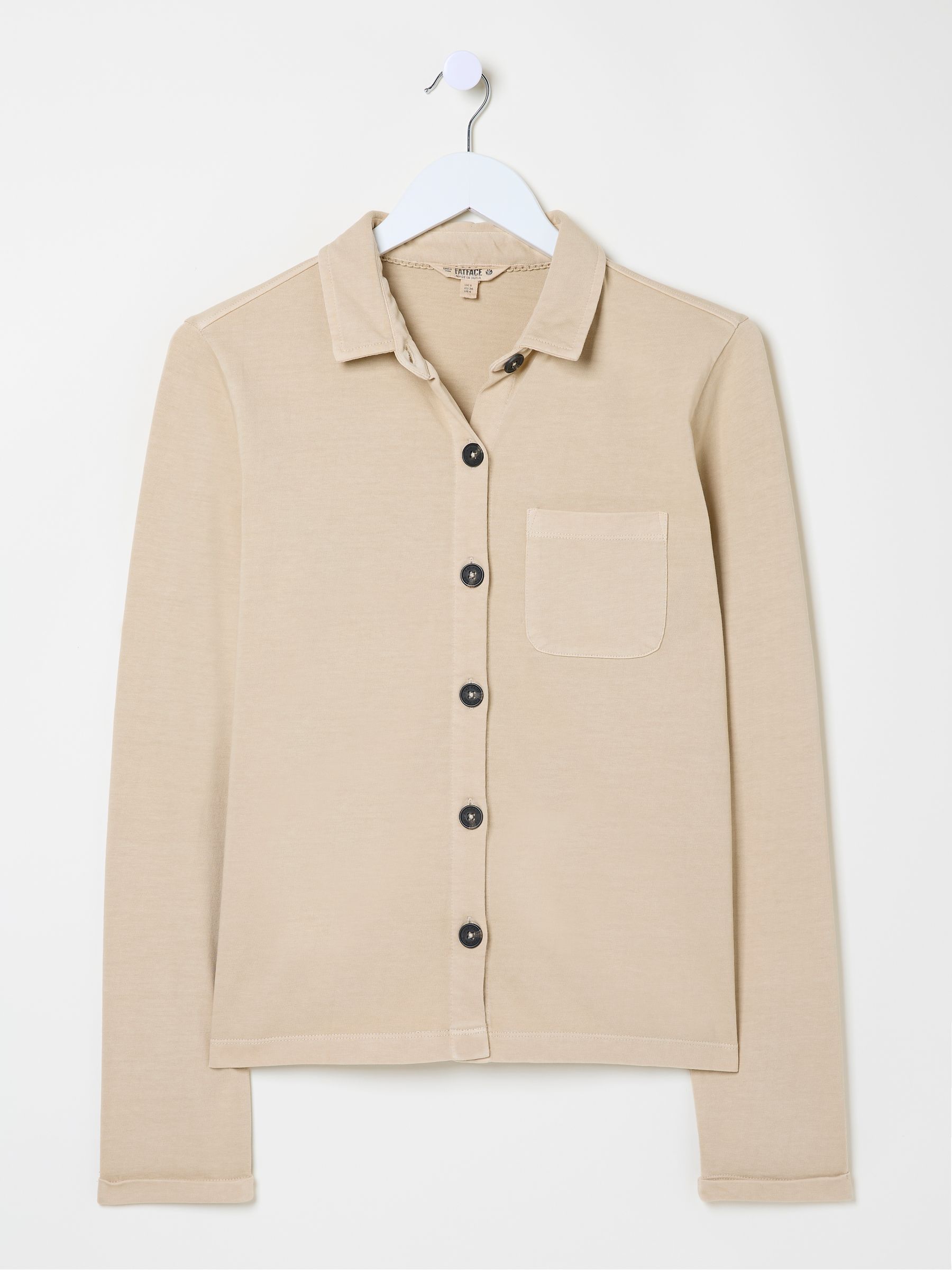 Jess Natural 100% Cotton Jersey Shirt - Image 6 of 6
