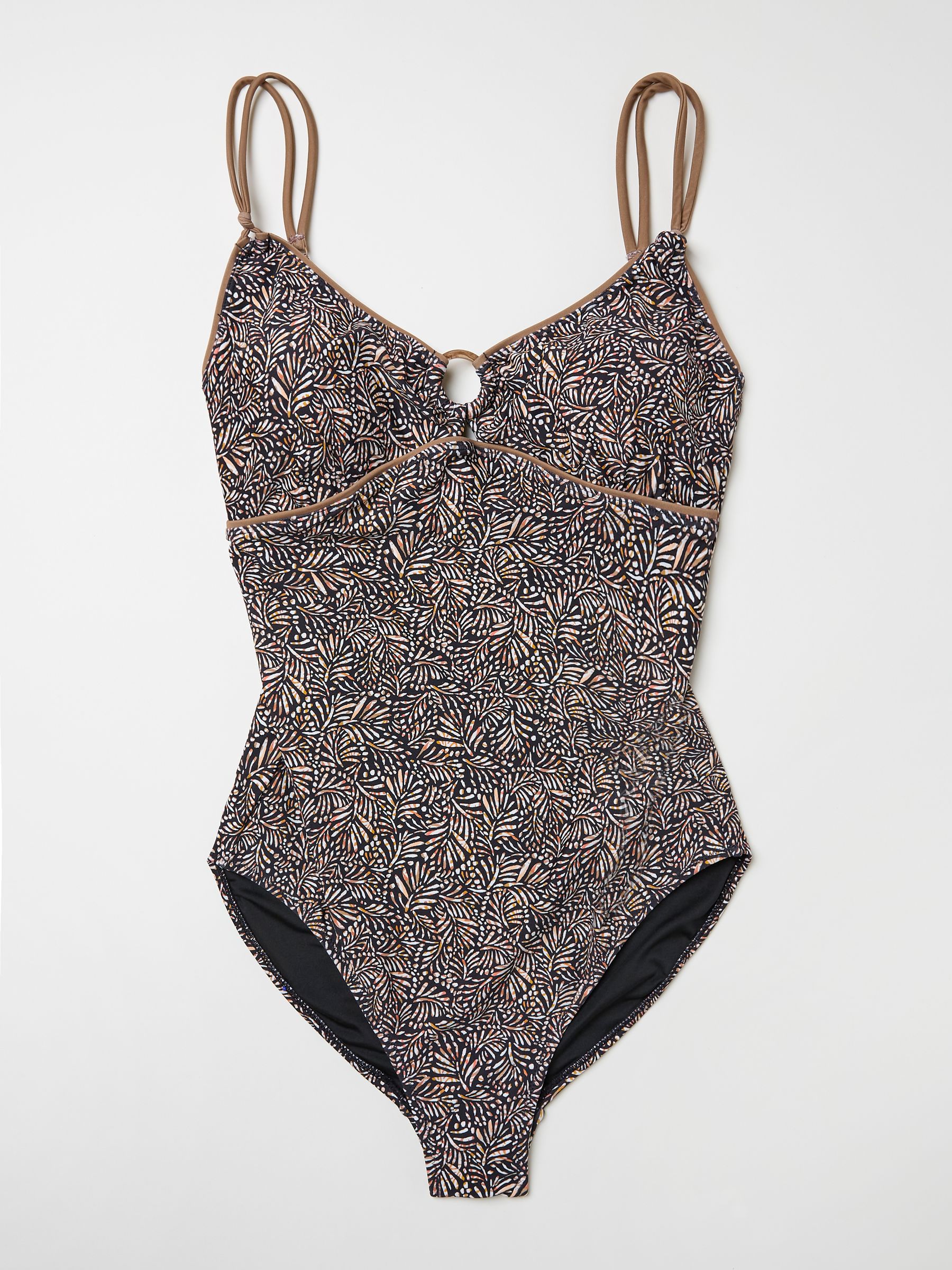 Harlyn Black Leaf Dot Swimsuit - Image 5 of 6