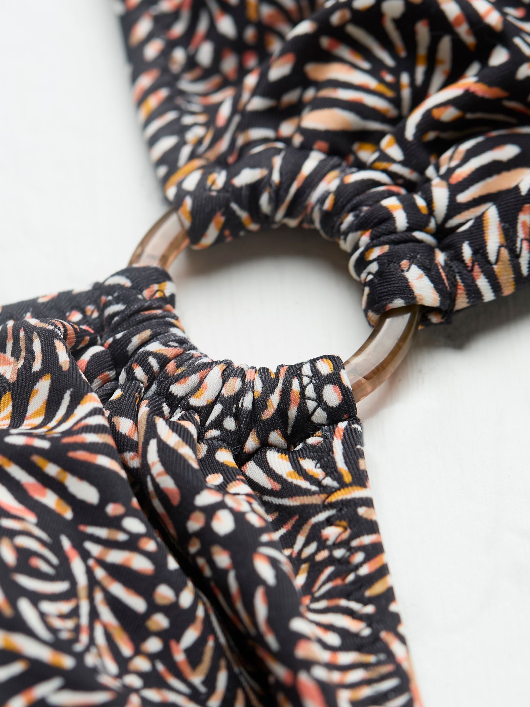 Raya Black Leaf Dot Bikini Top - Image 6 of 6