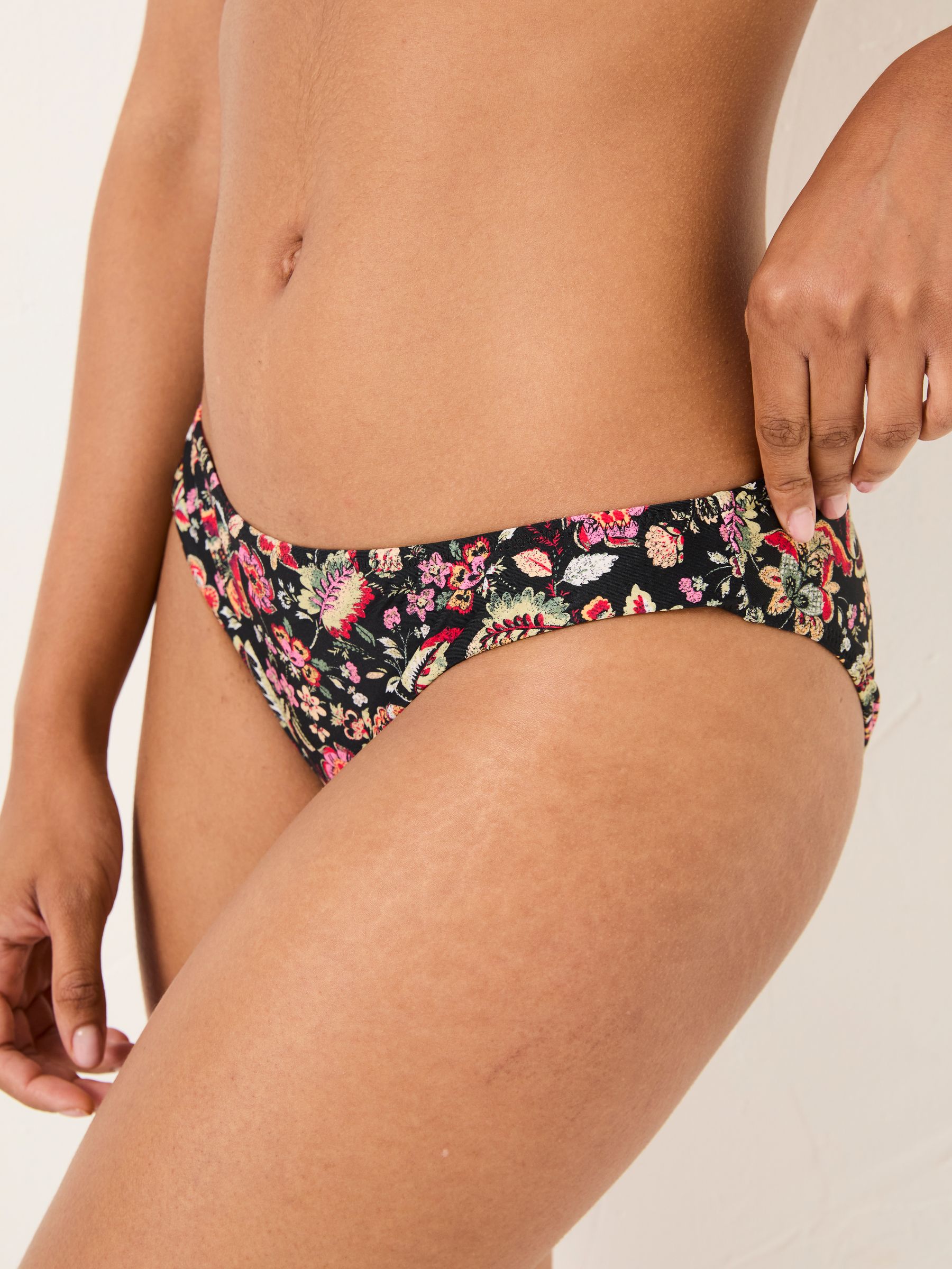 Black Historical Floral Bikini Bottoms - Image 4 of 5