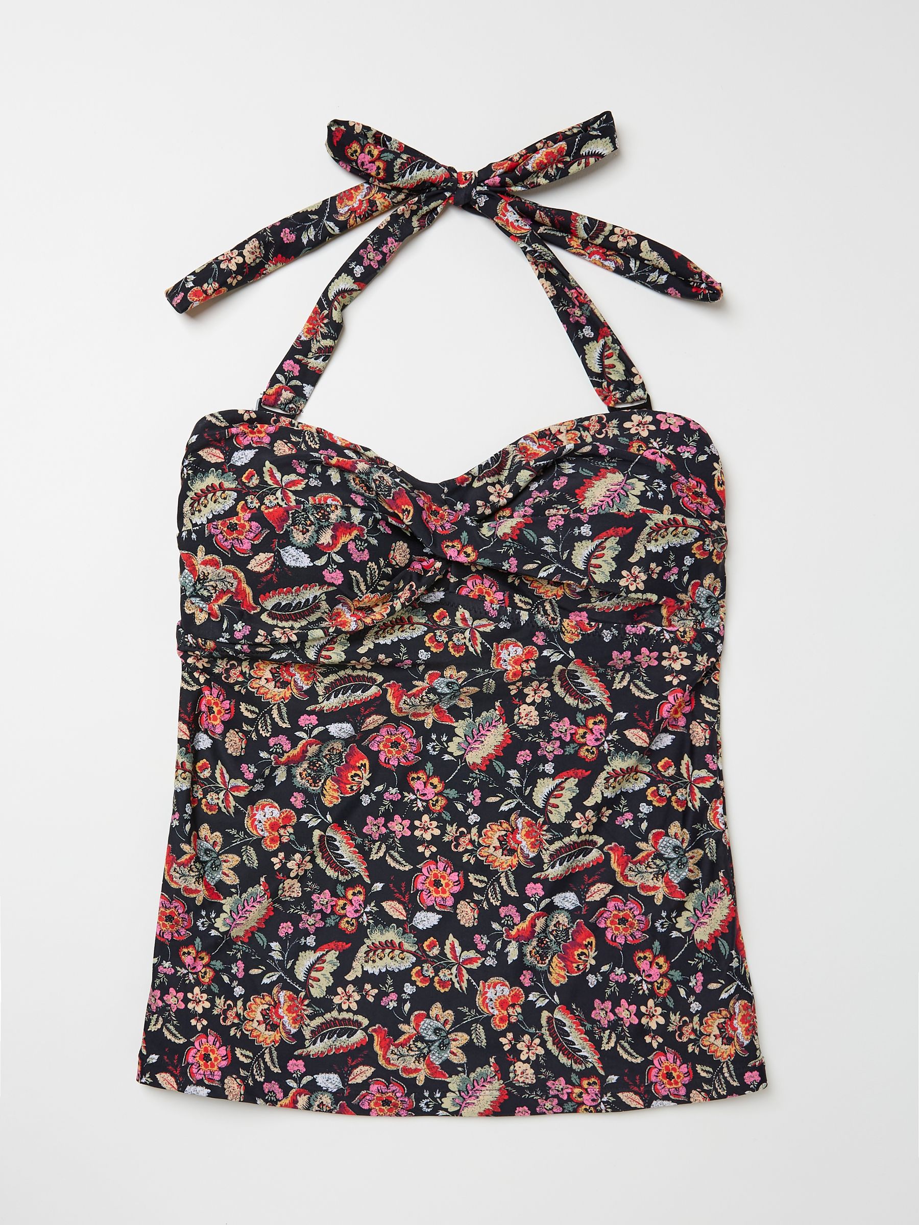 Zuri Historical Black Floral Tankini Top - Image 6 of 6