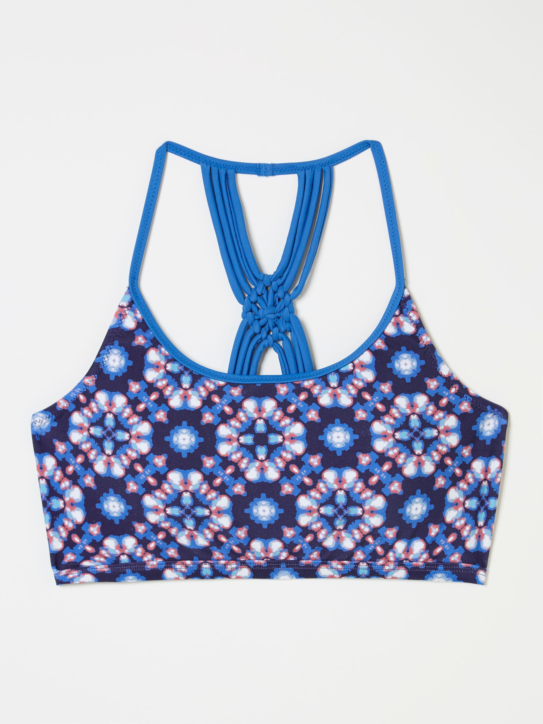 Batik Bright Blue Geo Bikini Top - Image 5 of 5