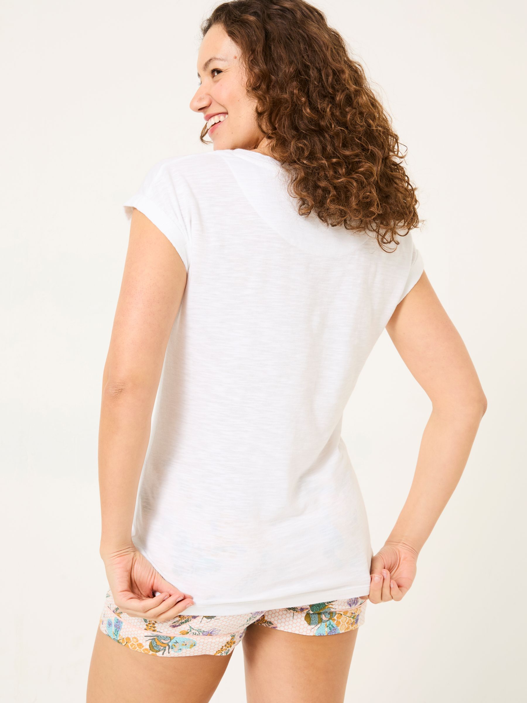 Ivory 100% Cotton Pyjama Top - Image 2 of 6