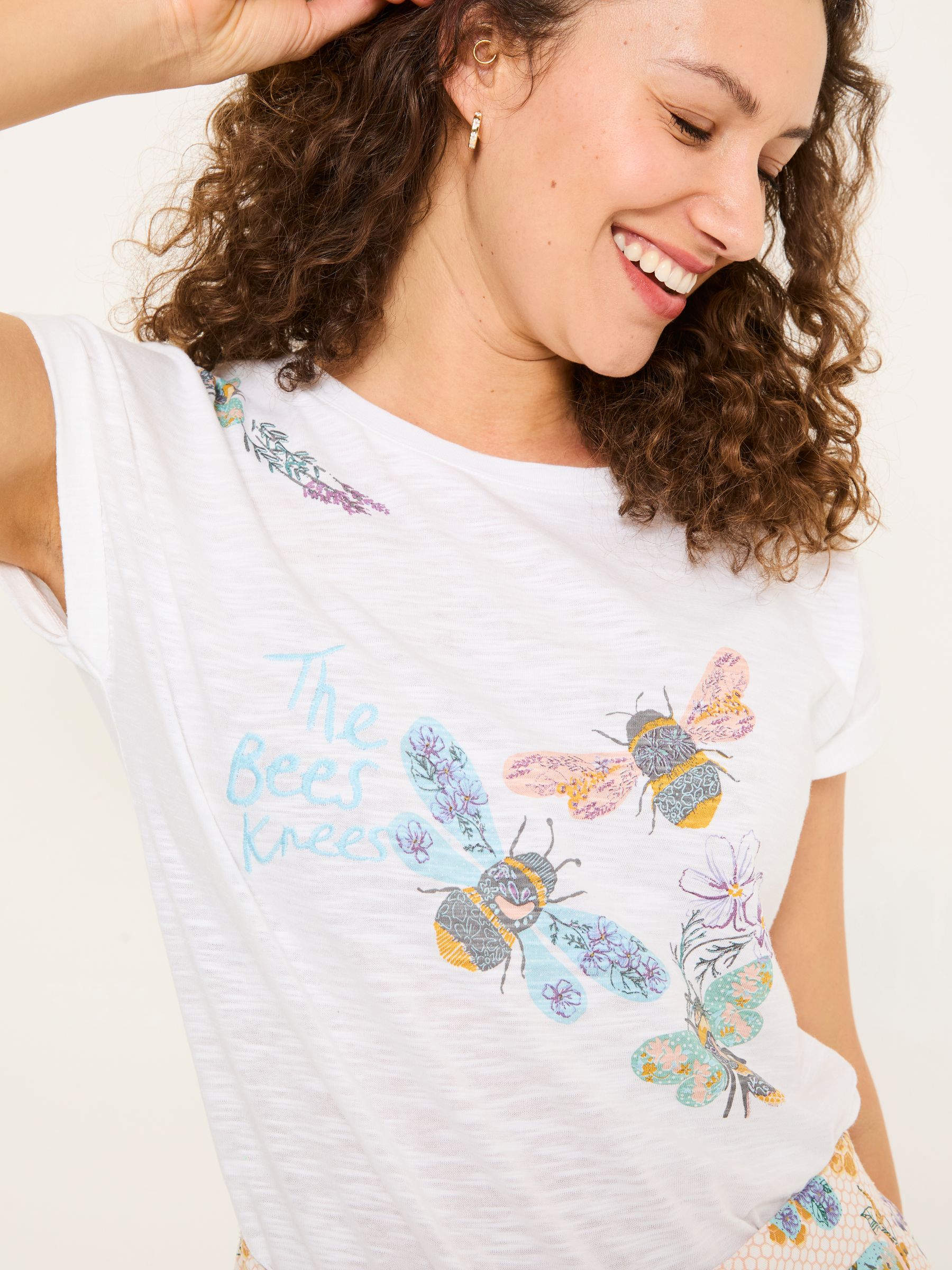 Ivory 100% Cotton Pyjama Top - Image 4 of 6