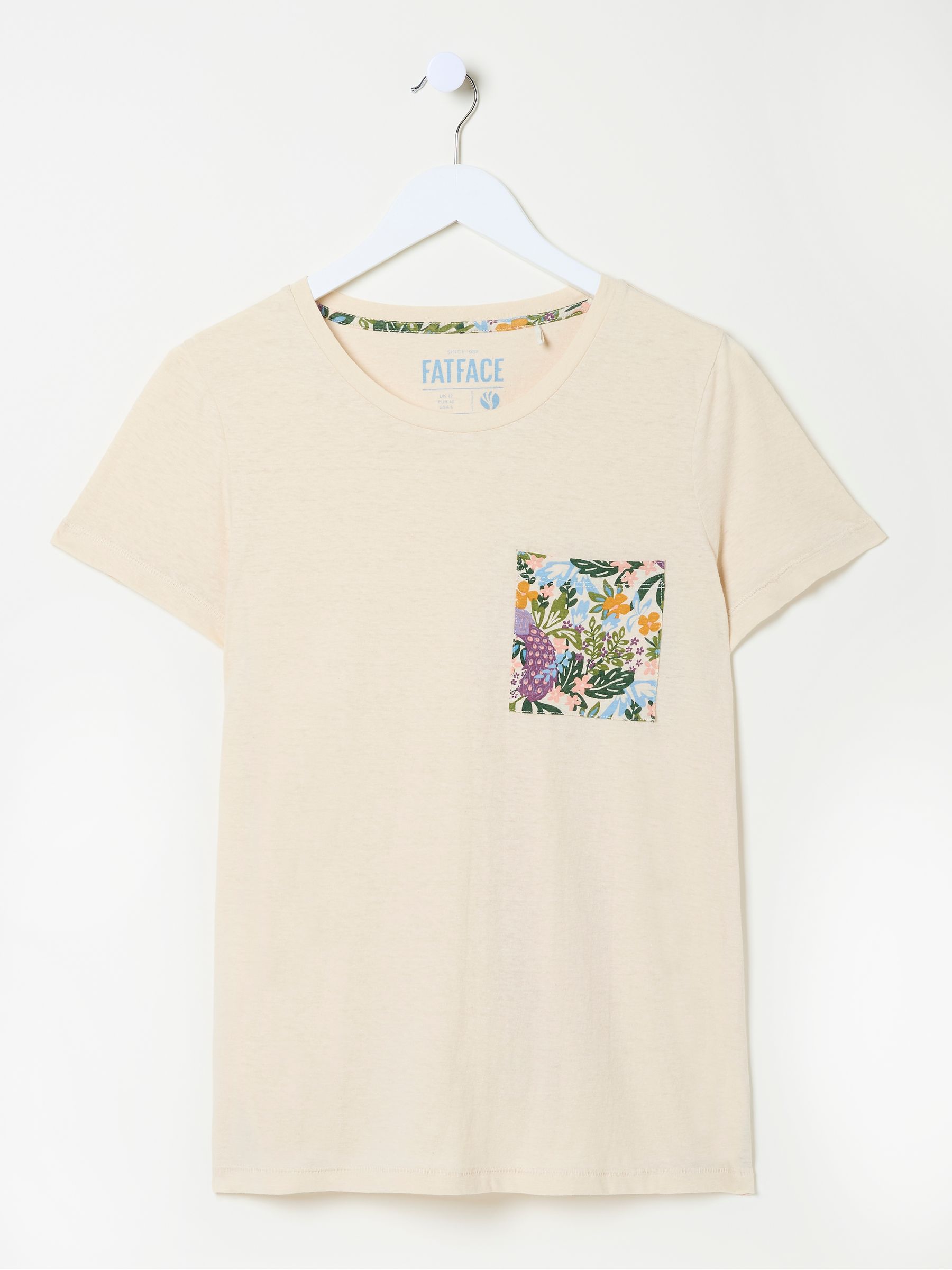 Natural Peacock Linen Blend T-Shirt - Image 5 of 5
