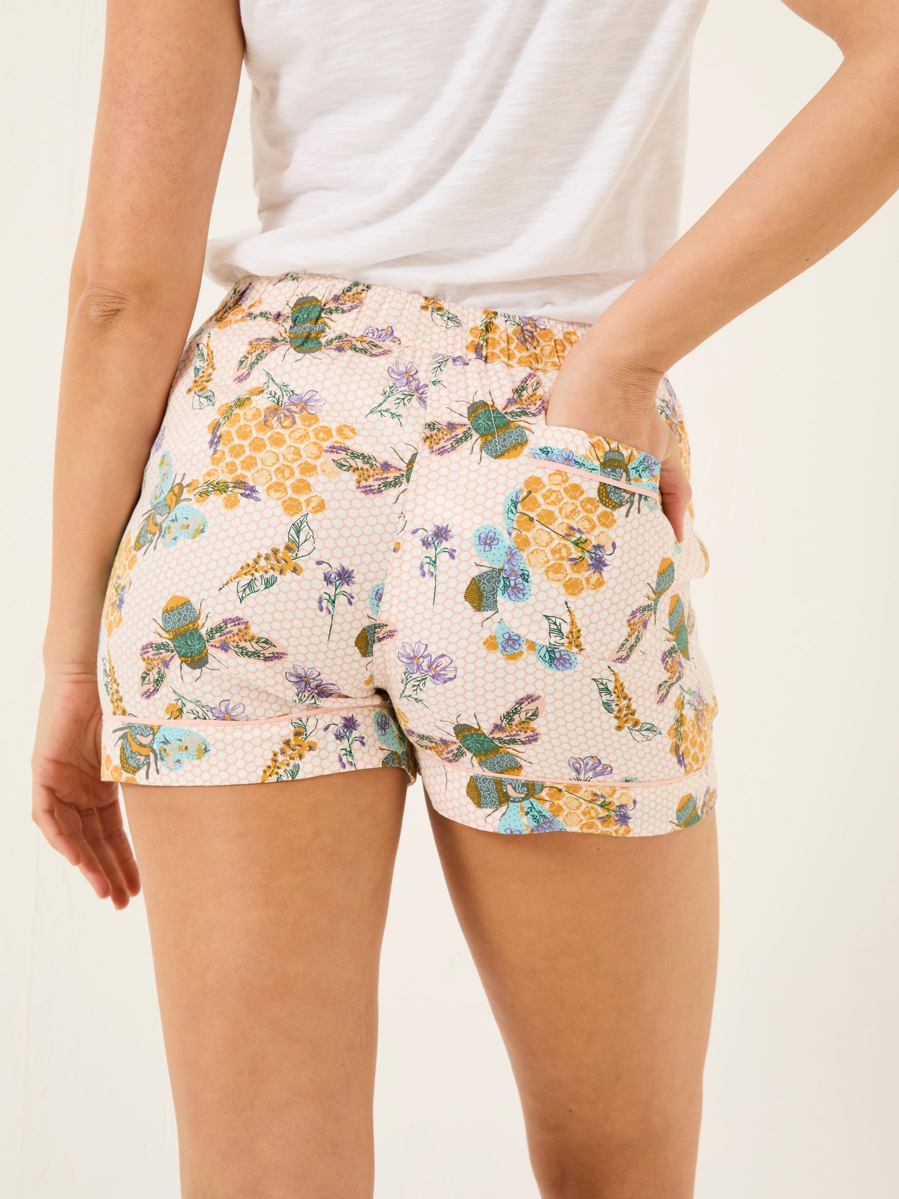 Multi Betty Bee Pyjama Shorts - Image 2 of 5