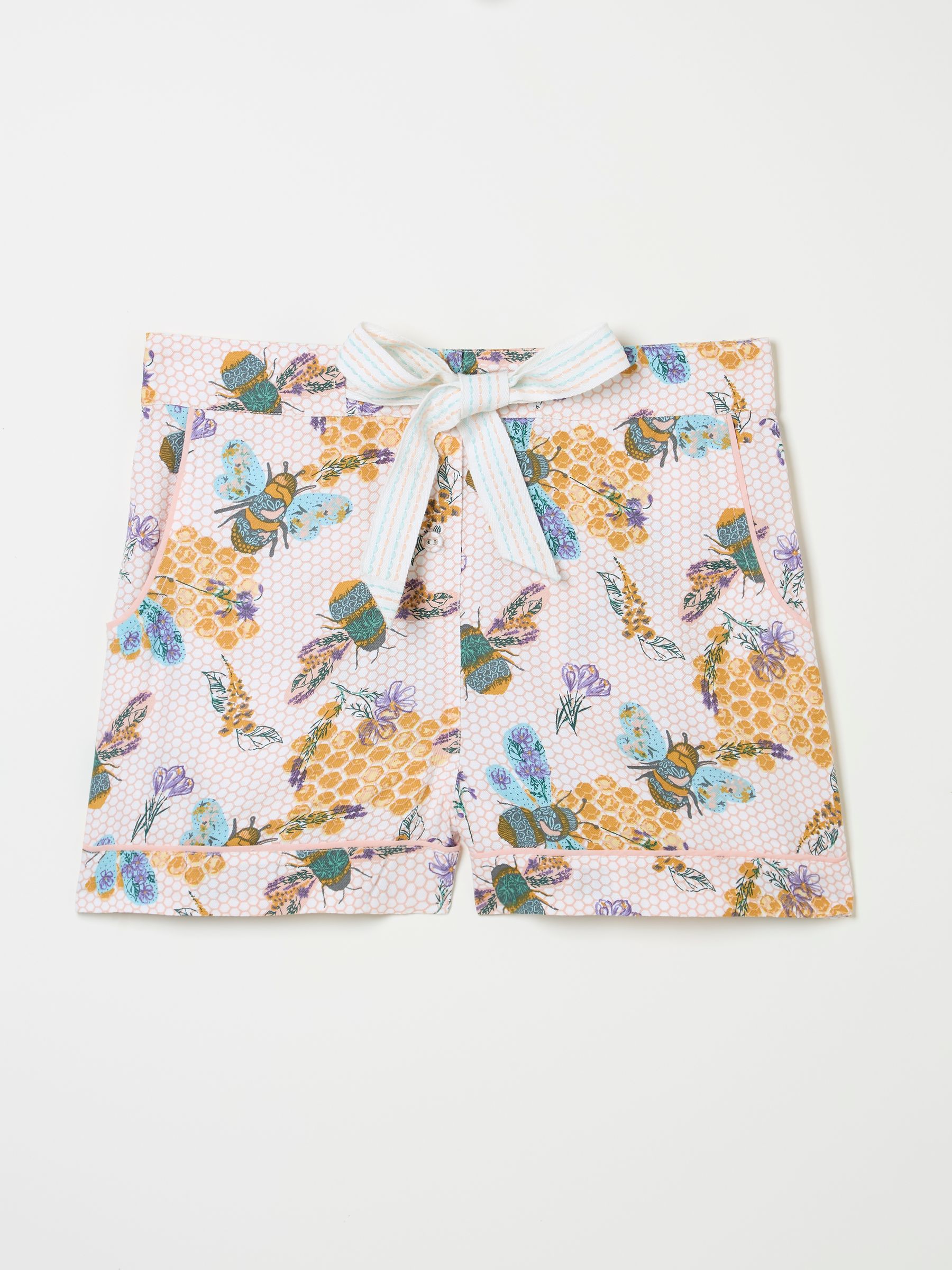 Multi Betty Bee Pyjama Shorts - Image 5 of 5