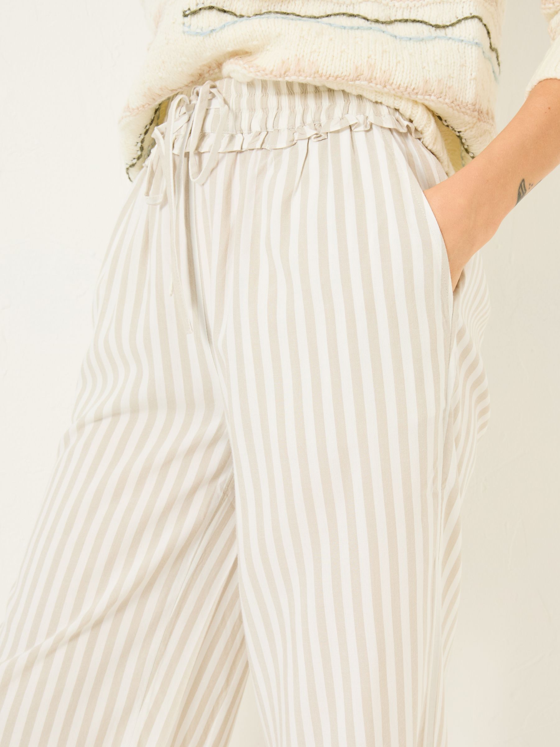 Lola Natural Stripe Pyjama Bottoms - Image 4 of 5