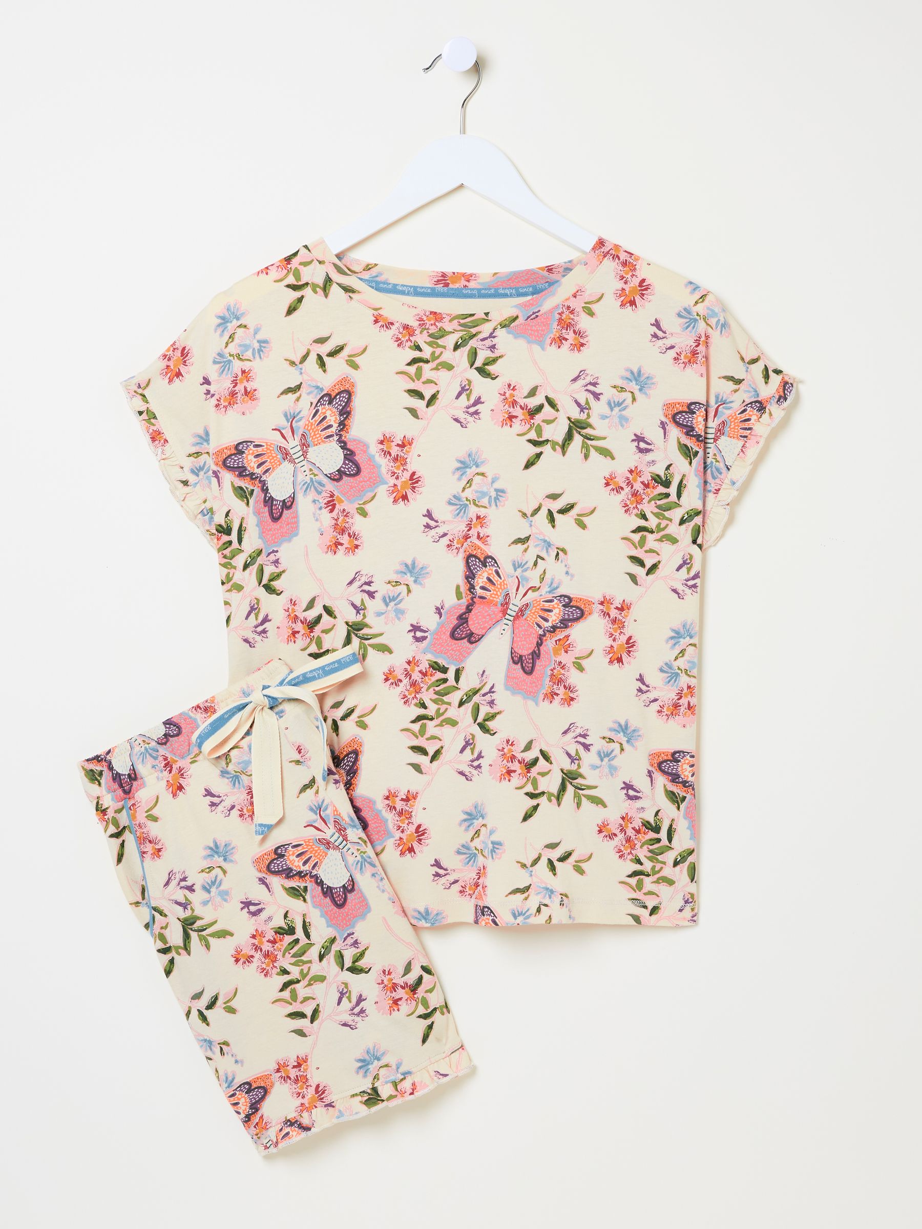 Multi Butterfly Pyjama Shorts Set - Image 5 of 5