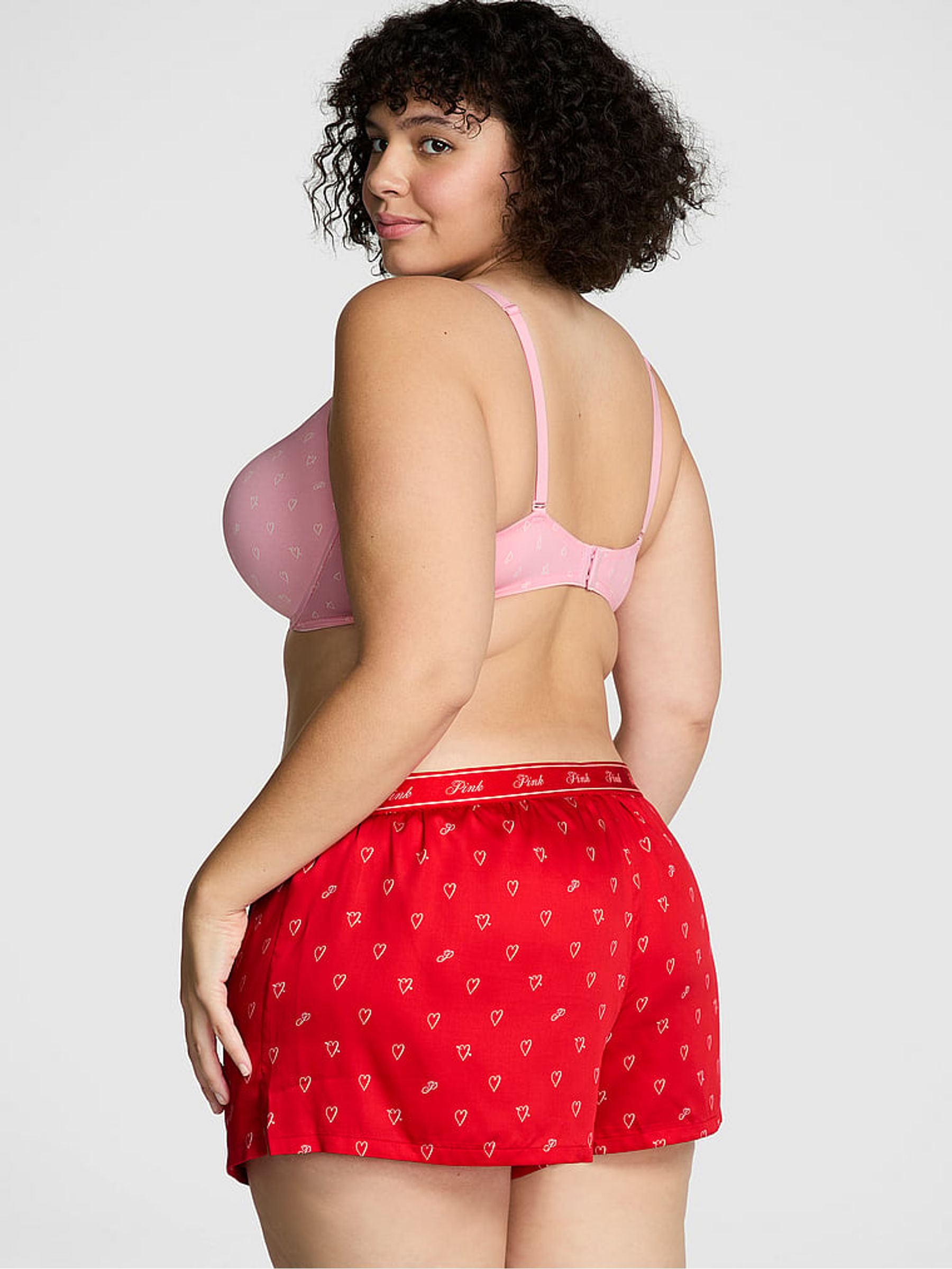 Vermillion Red Hearts Short Pyjama Bottoms - Image 2 of 3
