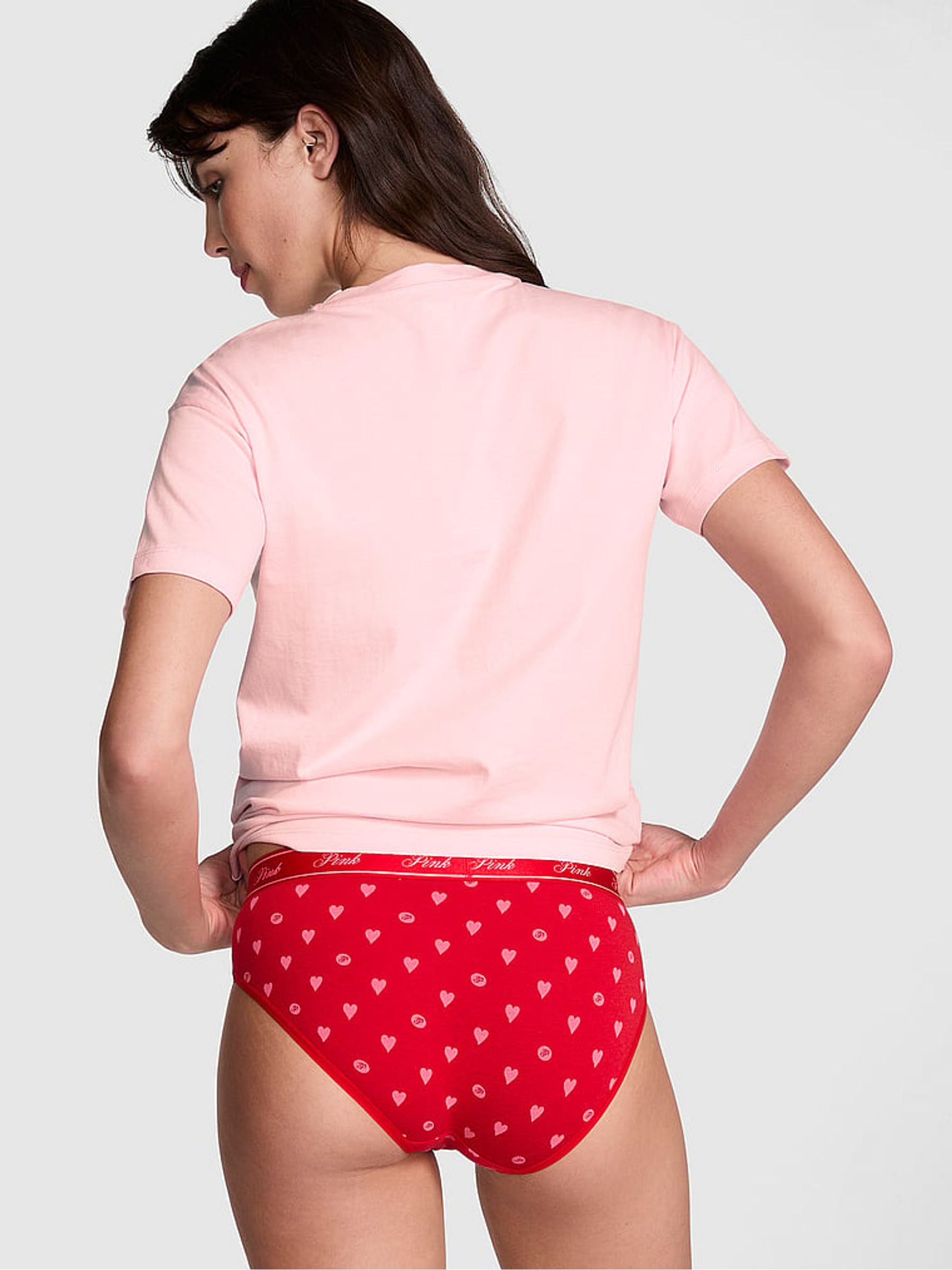Angel Pink Heart Cotton Pyjama T-Shirt - Image 2 of 3