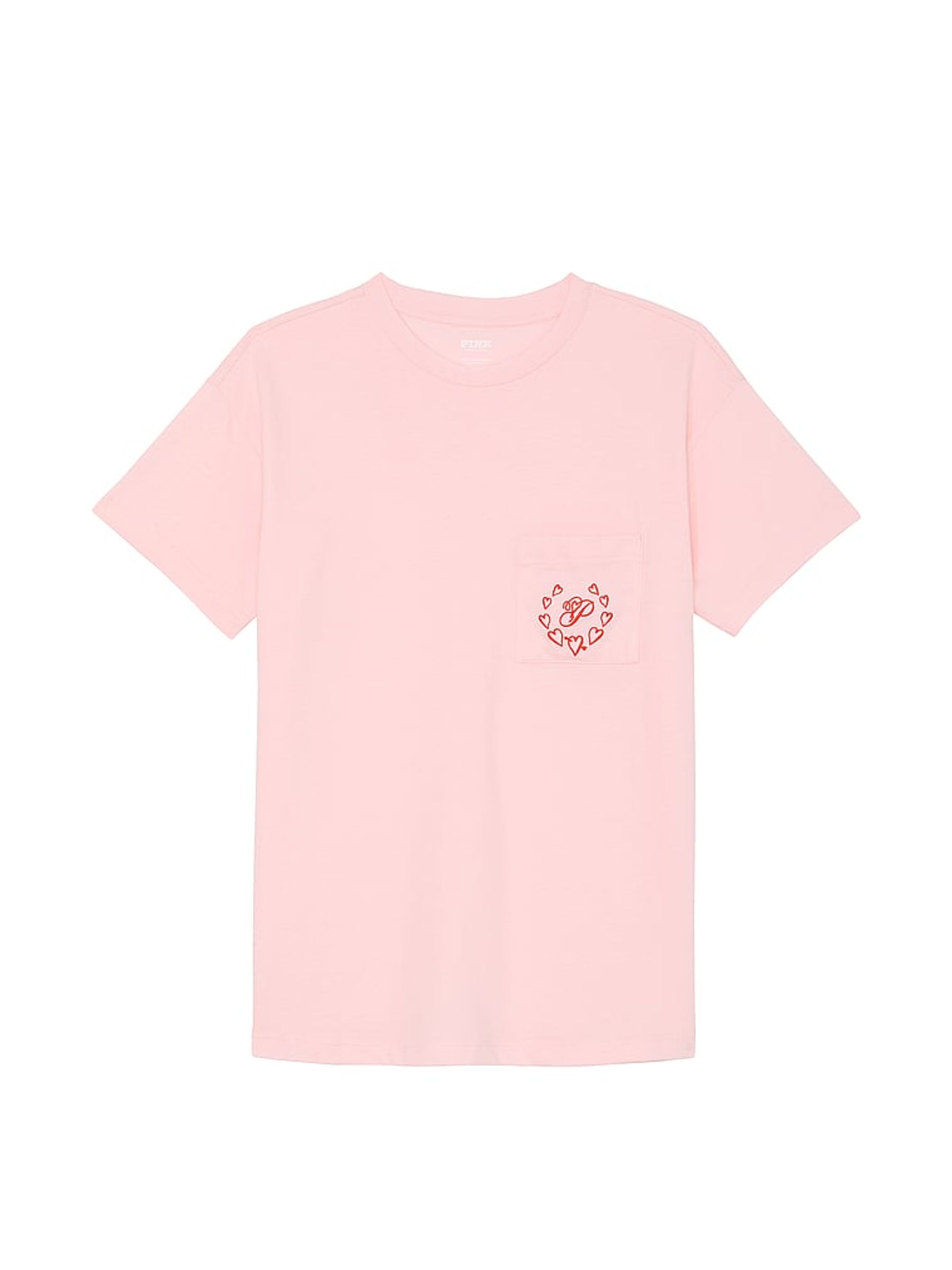 Angel Pink Heart Cotton Pyjama T-Shirt - Image 3 of 3