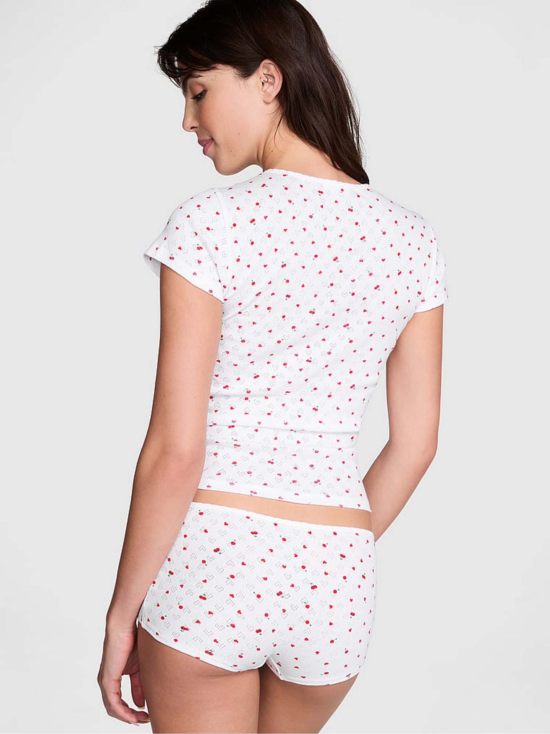 White cherry Pyjama Top - Image 2 of 3