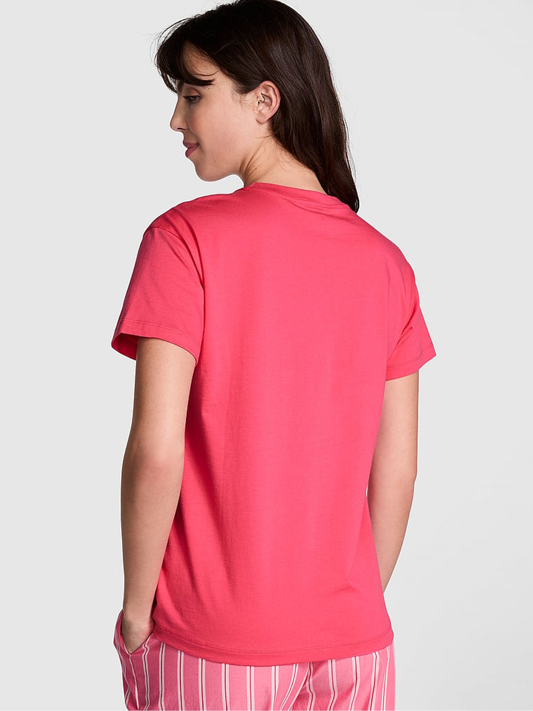 Double Bubble Pink Cotton Pyjama T-Shirt - Image 2 of 3