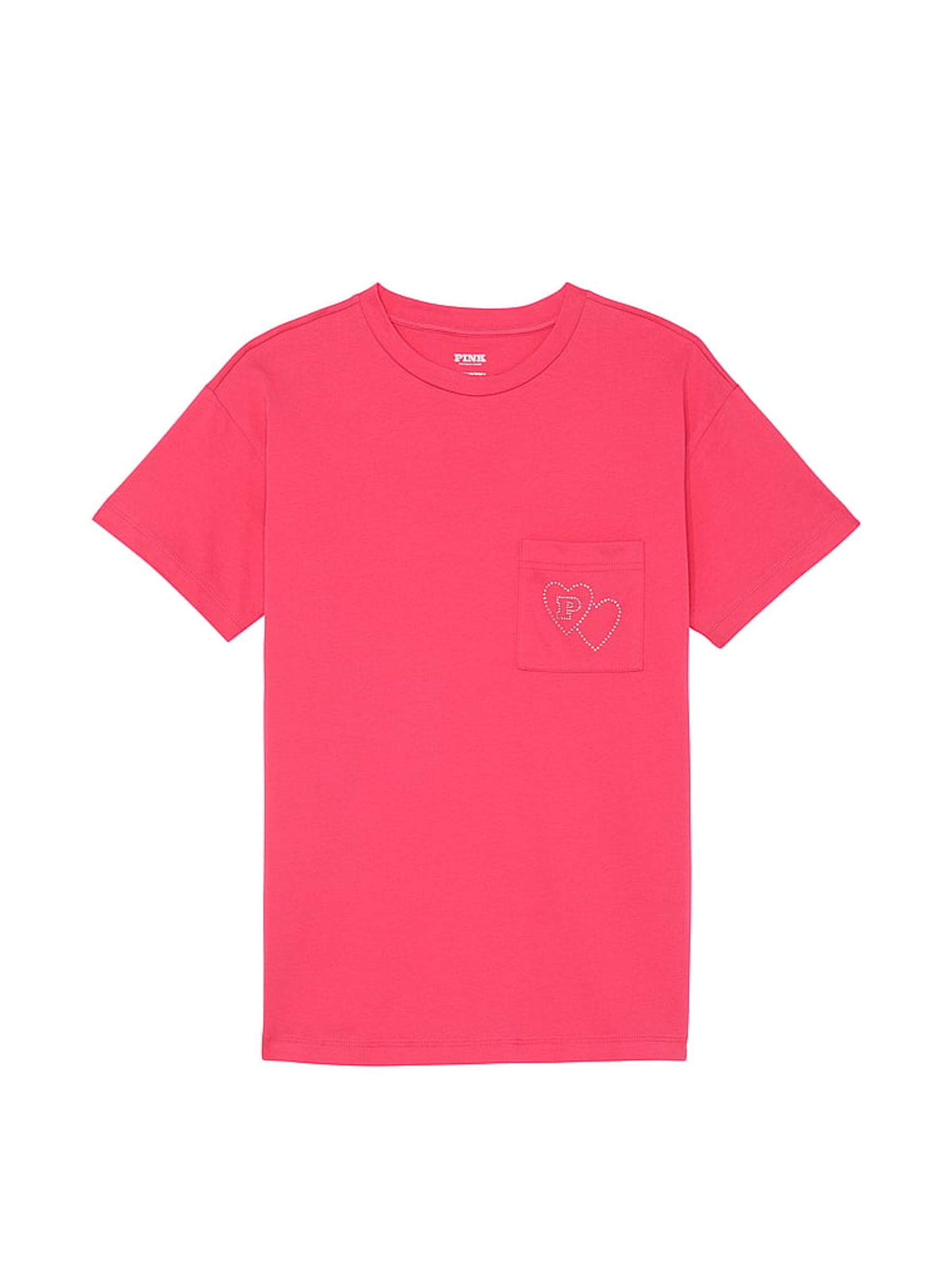 Double Bubble Pink Cotton Pyjama T-Shirt - Image 3 of 3