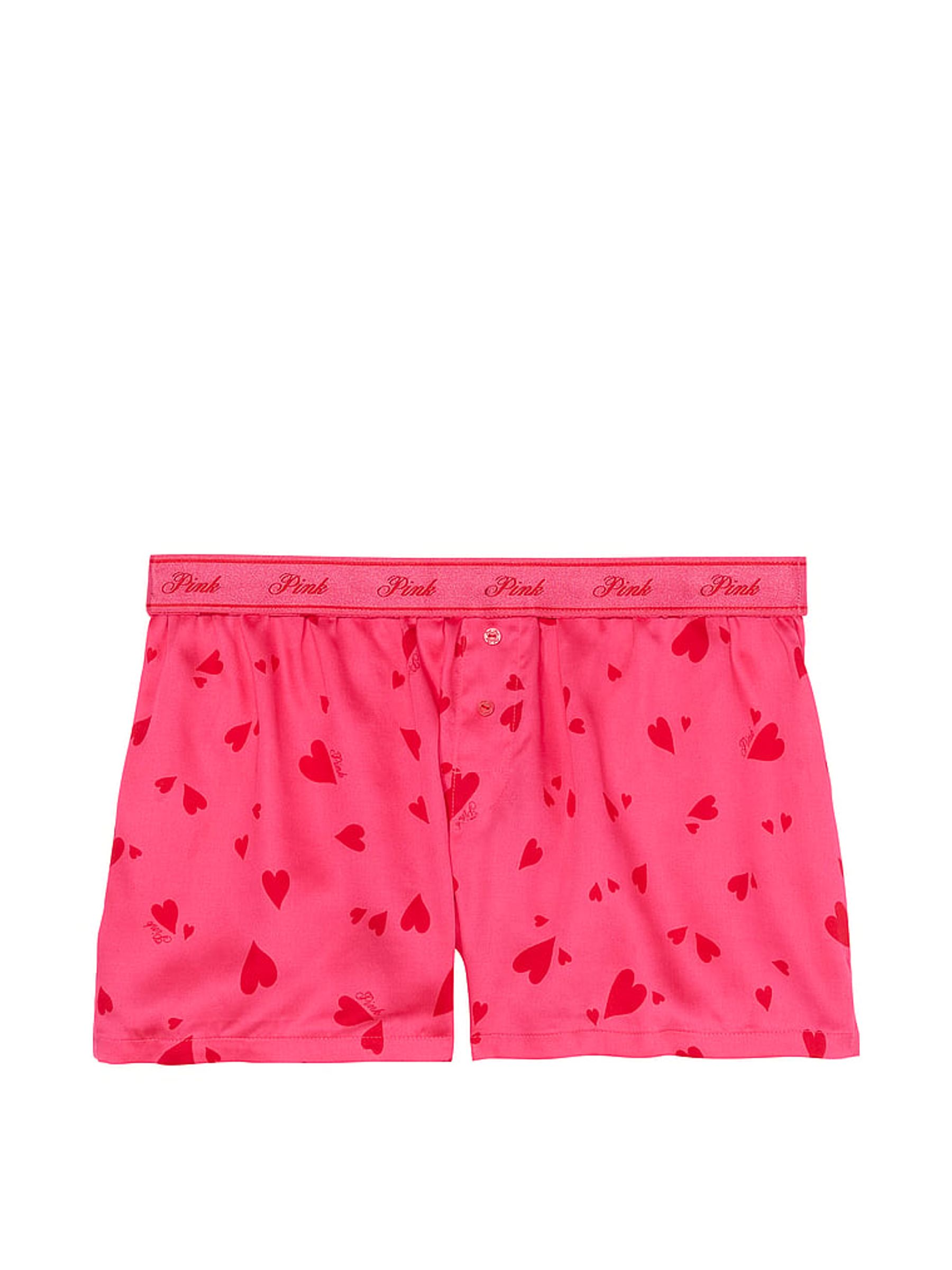 Double Bubble Pink Heart Short Pyjama Bottoms - Image 3 of 3