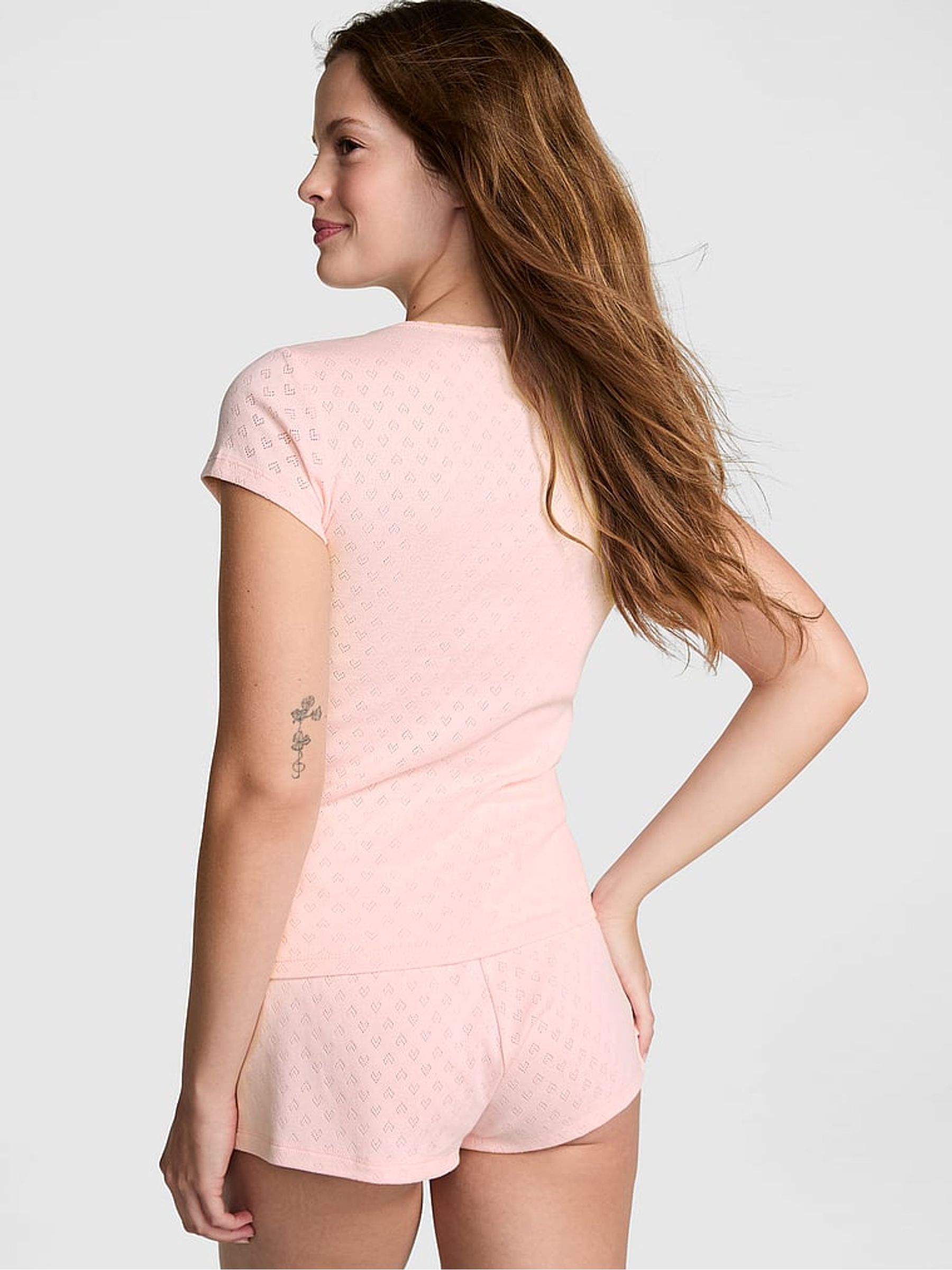 Angel Pink Heart Pyjama Top - Image 2 of 3