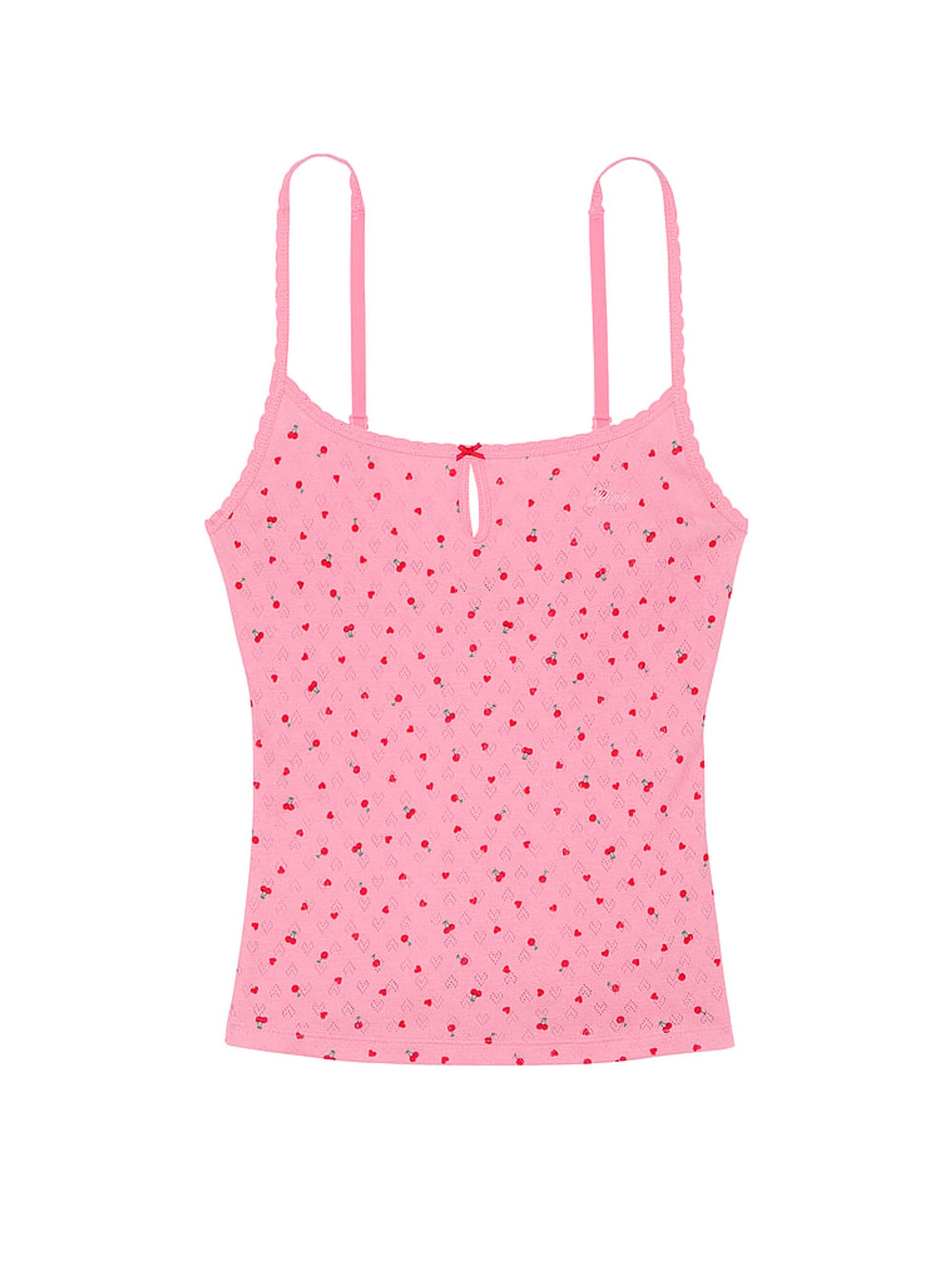 Petal Pink Heart Pyjama Cami Top - Image 3 of 3