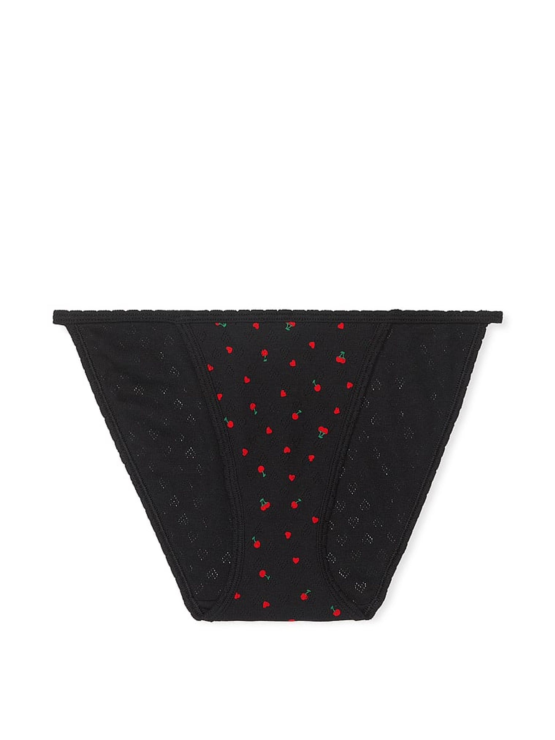 Black Cherry Bikini Cotton Knickers - Image 3 of 3