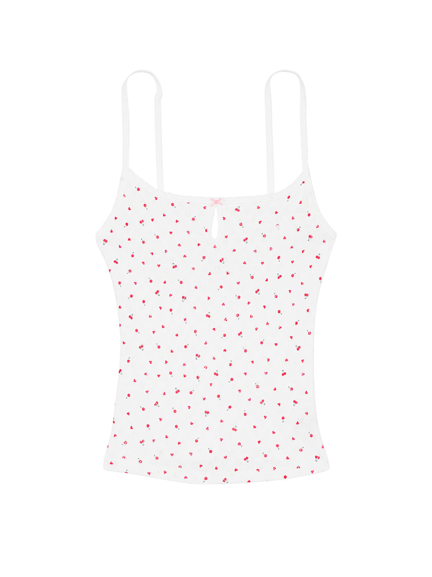 White Heart Pyjama Cami Top - Image 3 of 3