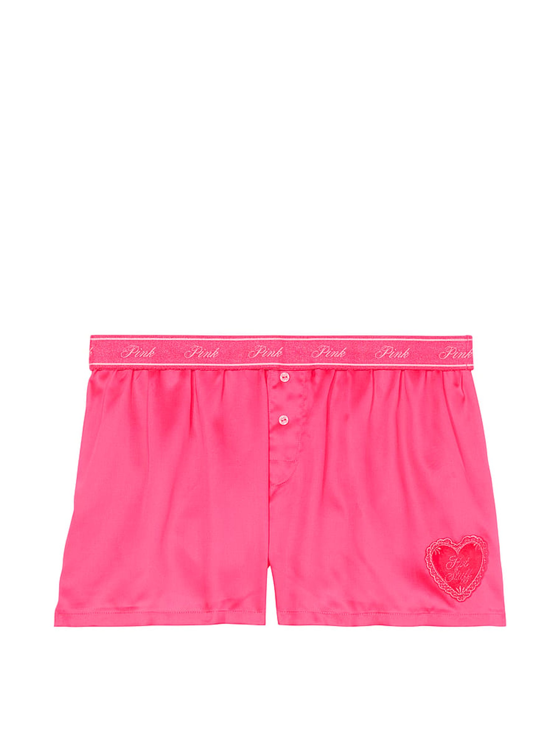 Double Bubble Pink Short TENCEL™ Pyjama Bottoms - Image 3 of 3