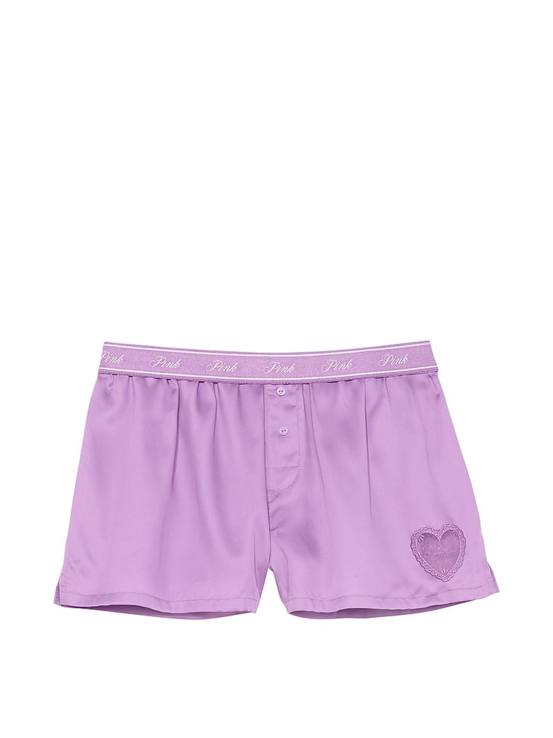 Grape Taffy Purple Short TENCEL™ Pyjama Bottoms - Image 2 of 2