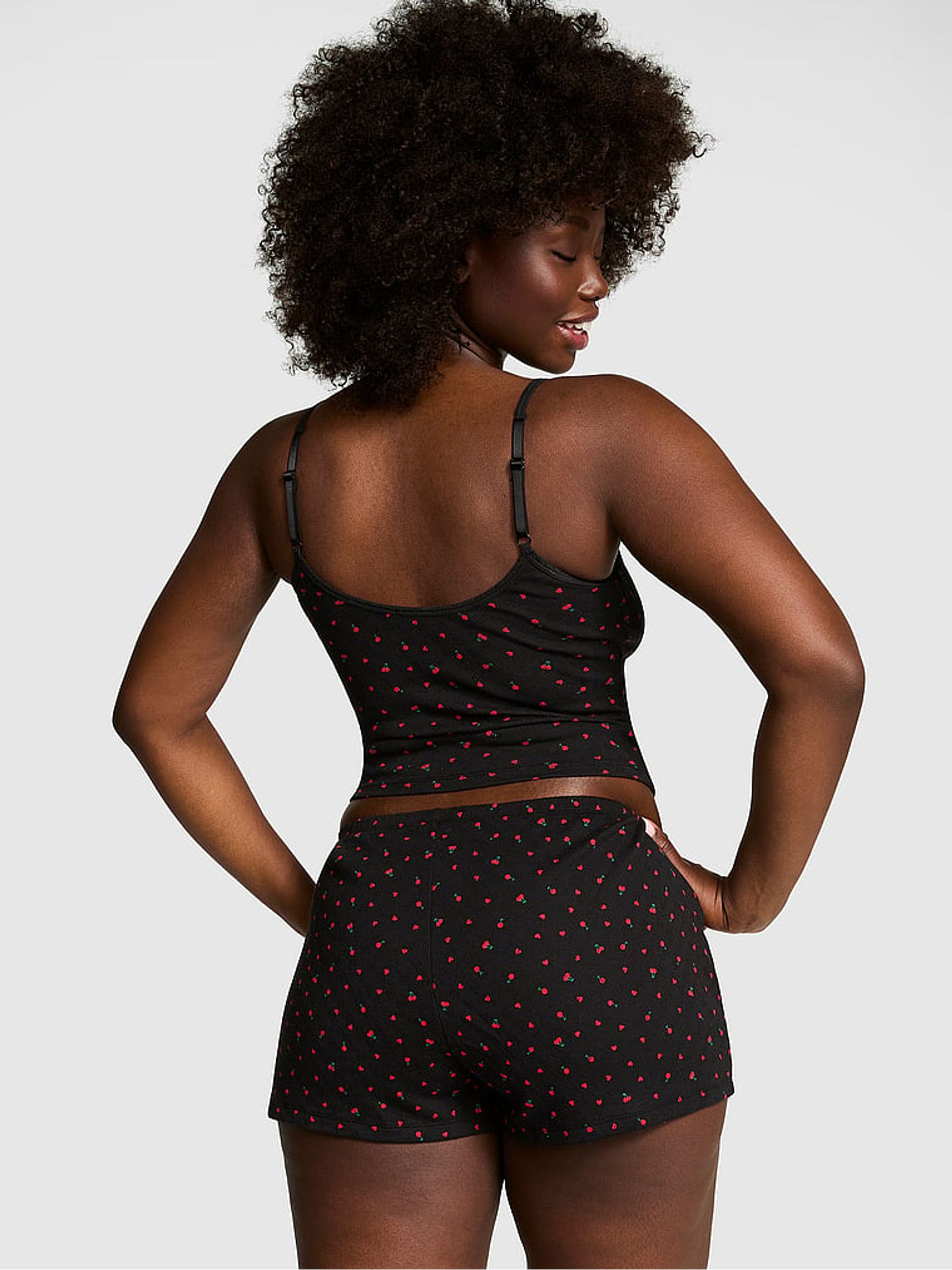 Black Heart Pyjama Cami Top - Image 2 of 3