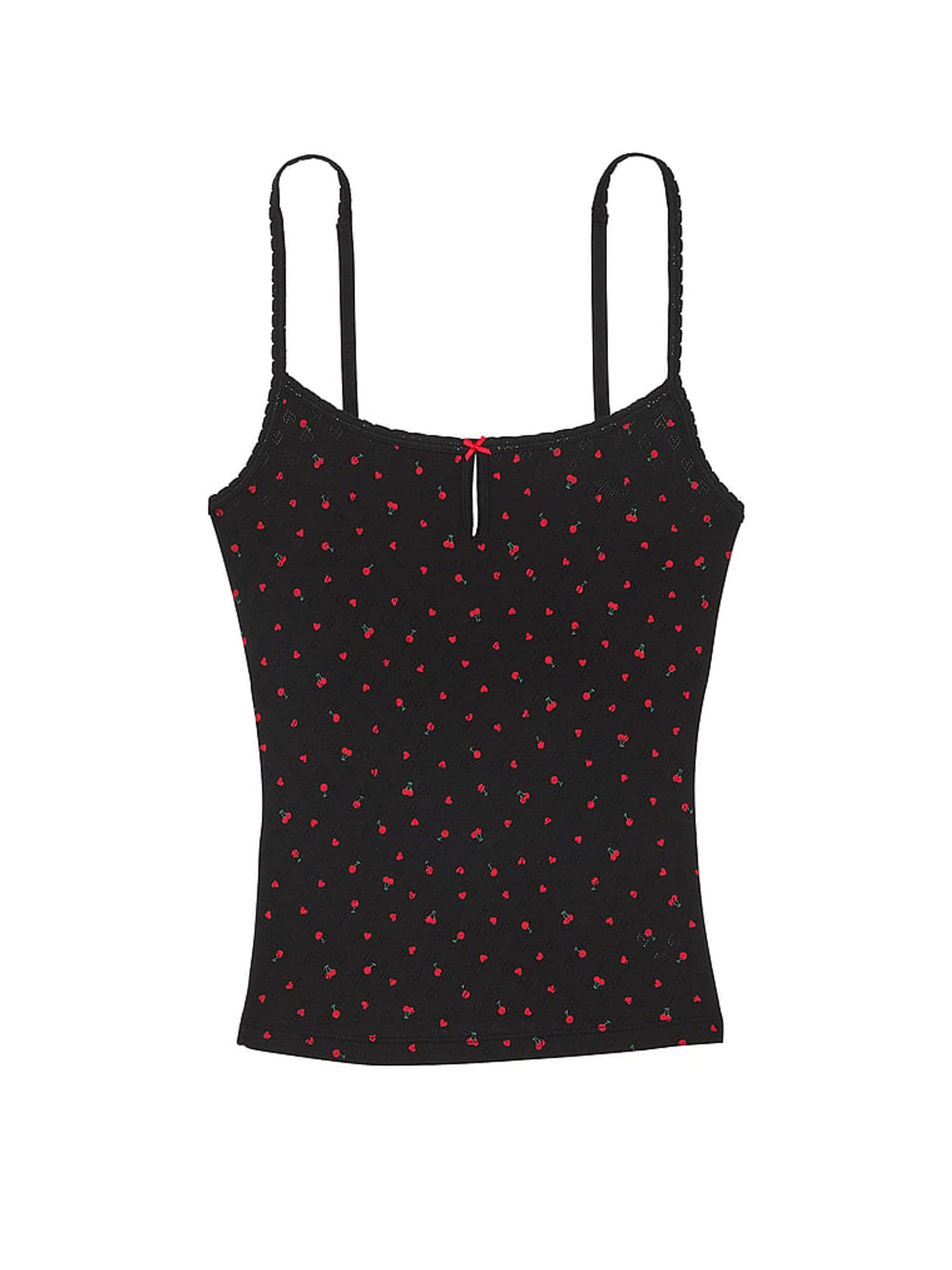Black Heart Pyjama Cami Top - Image 3 of 3