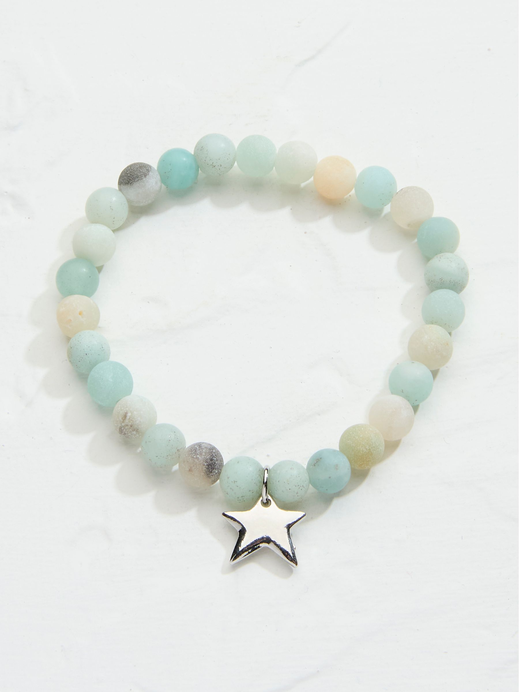 Green Amazonite Gemstone Stretch Bracelet - Image 1 of 2