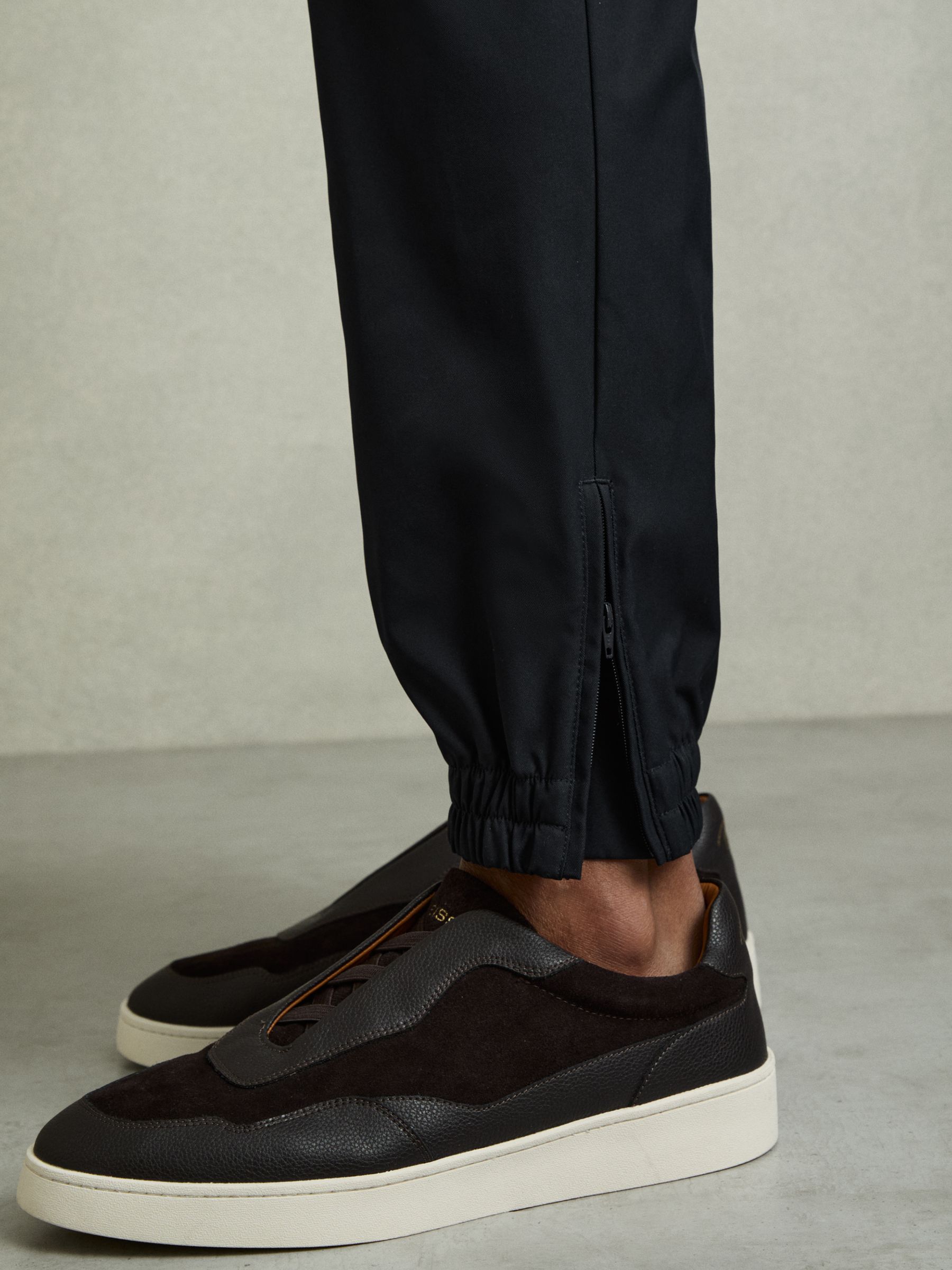 Technical Cargo Drawstring Trousers in Navy - Image 4 of 6