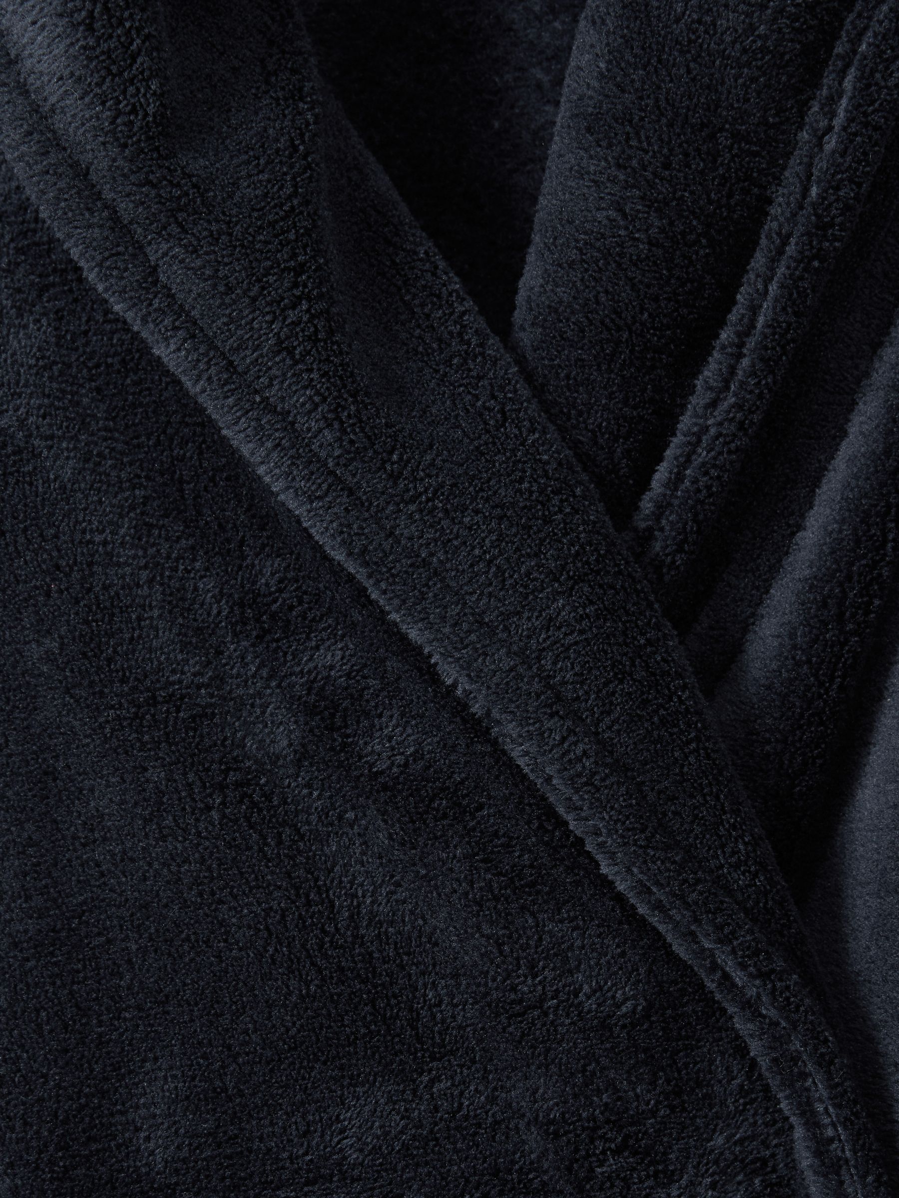 Fleece Dressing Gown in Navy - Image 6 of 6