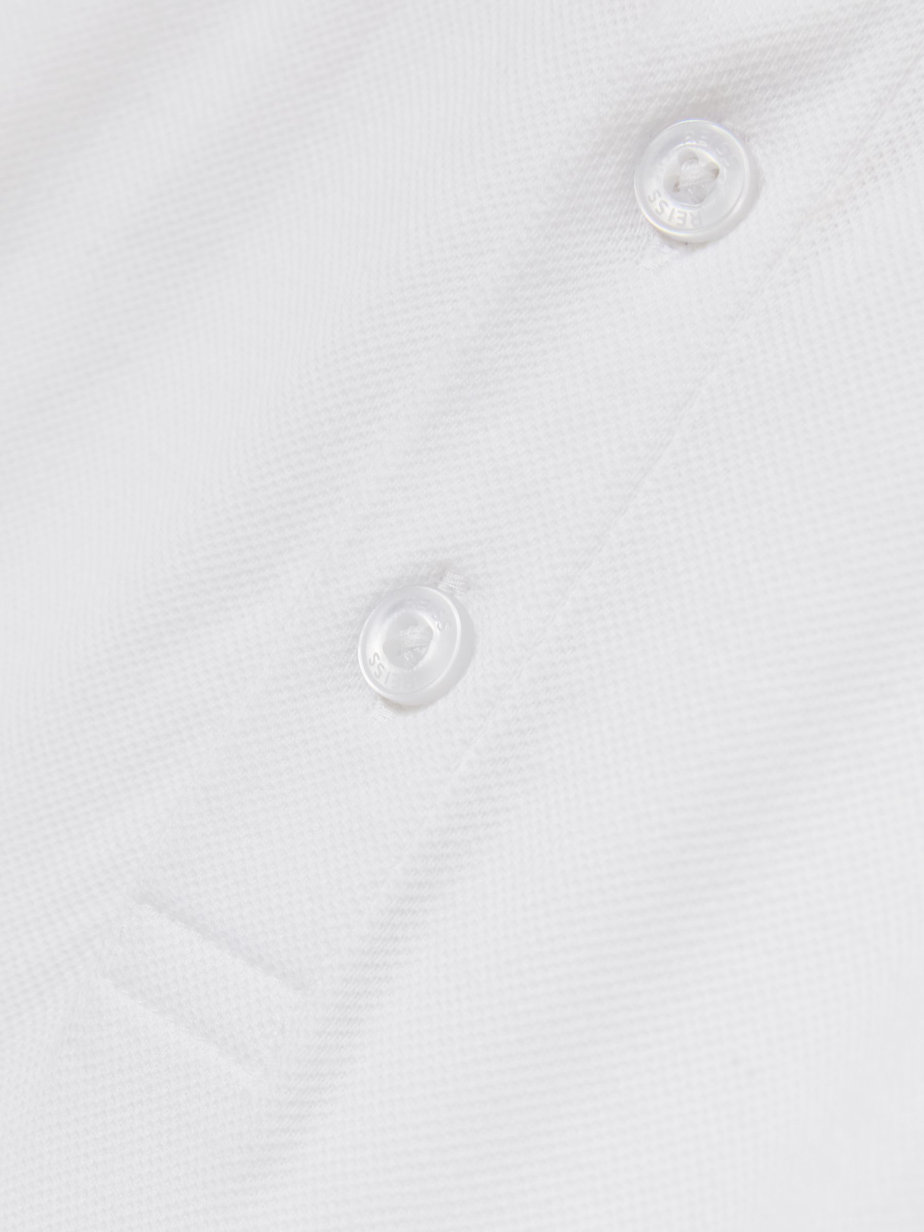 3-9 yrs 2 Pack Cotton Piqué Polo Shirts in White - Image 4 of 4